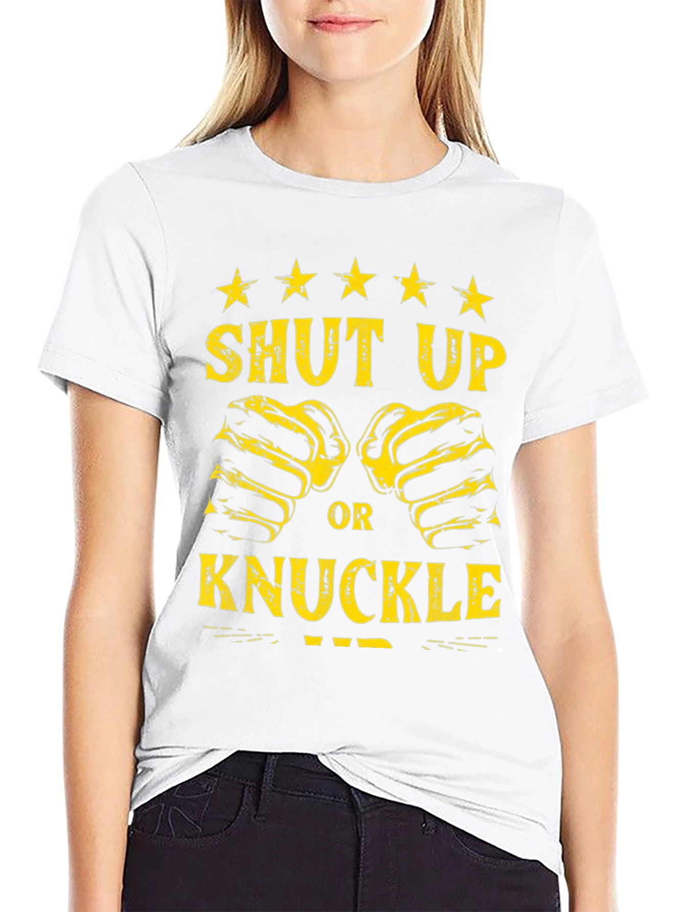 Shut Up or Knuckle Up Graphic Tee