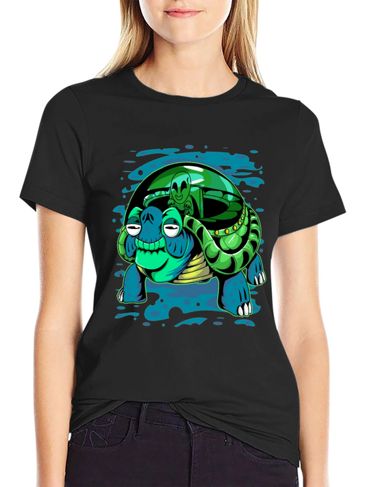 Alien Turtle Graphic T-Shirt
