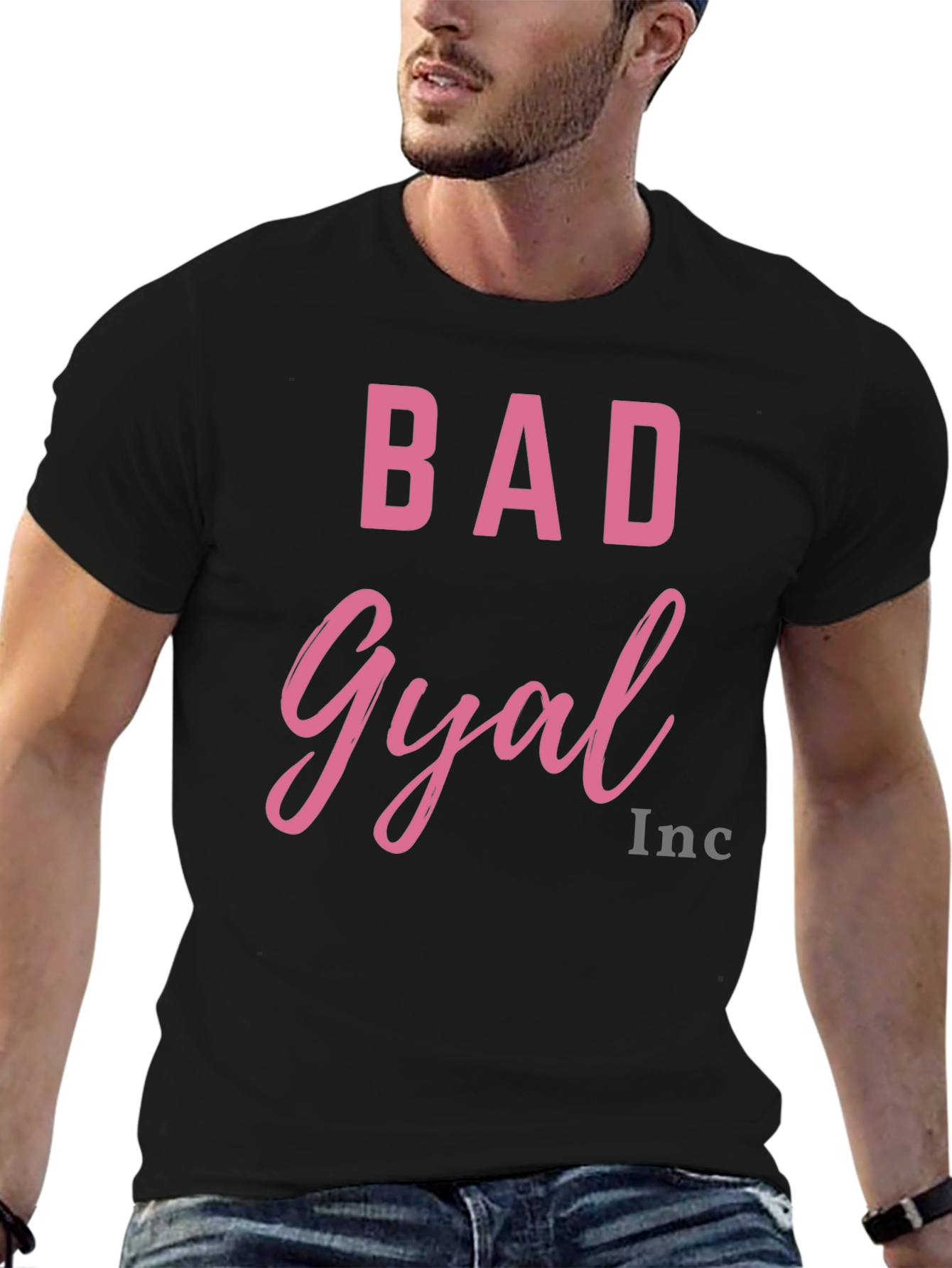 Bad Gyal Inc. Black Graphic T-Shirt