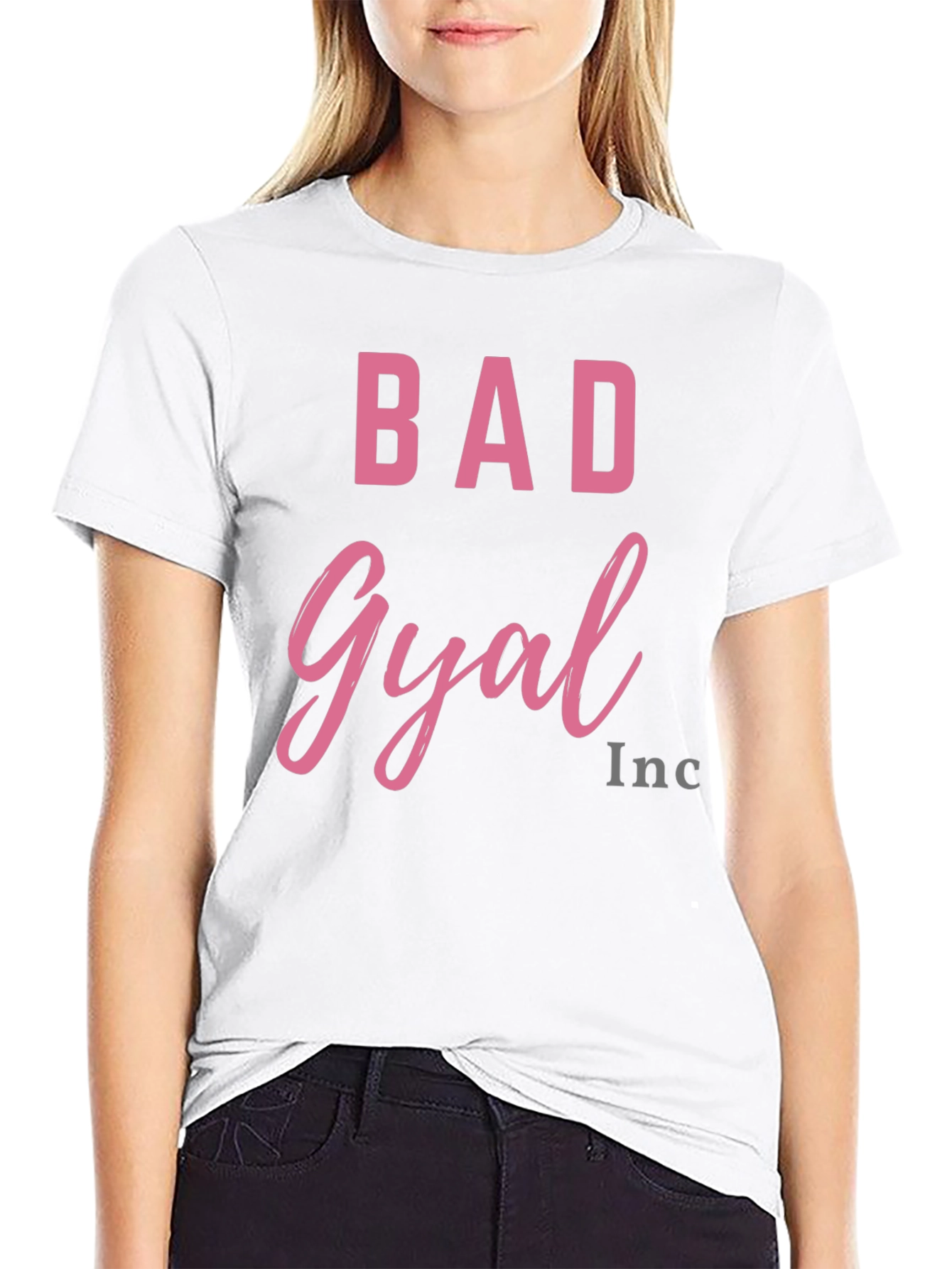 Bad Gyal Inc. Black Graphic T-Shirt