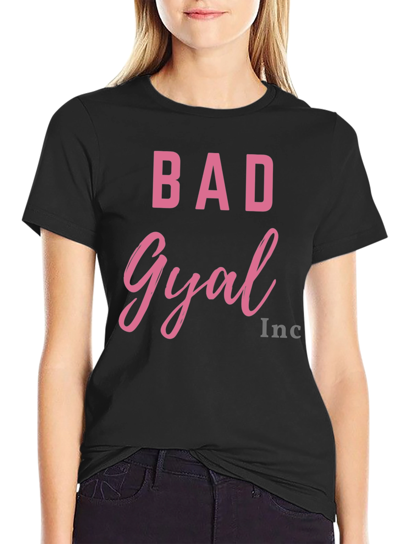 Bad Gyal Inc. Black Graphic T-Shirt