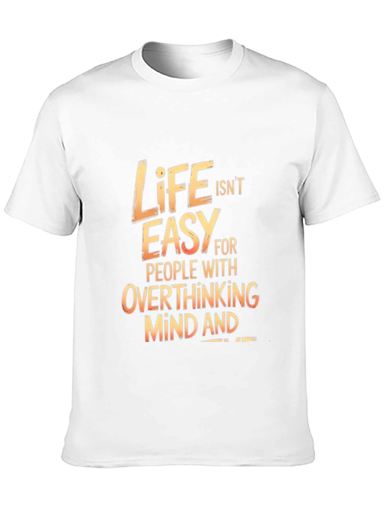 Life Isnt Easy Graphic Print Black T-Shirt