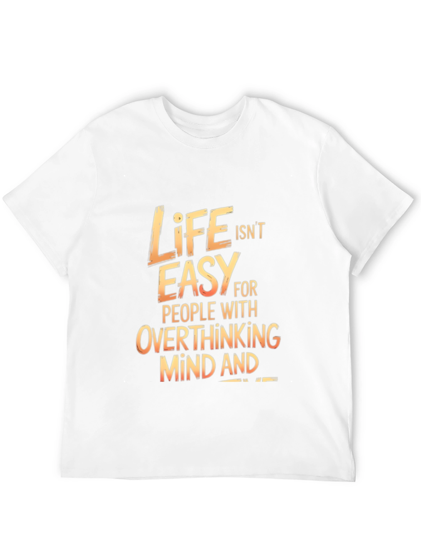 Life Isnt Easy Graphic Print Black T-Shirt