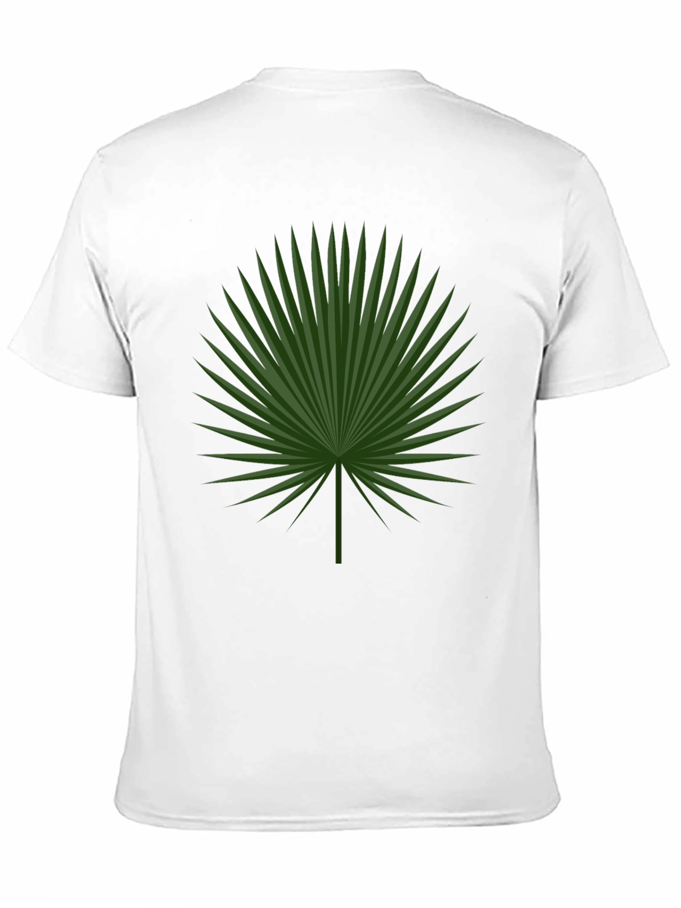 Tropical Palm Leaf Graphic Tee - Black