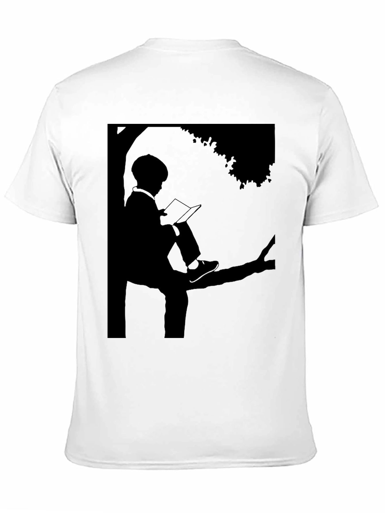 Silhouette Reader T-Shirt - Literary Style