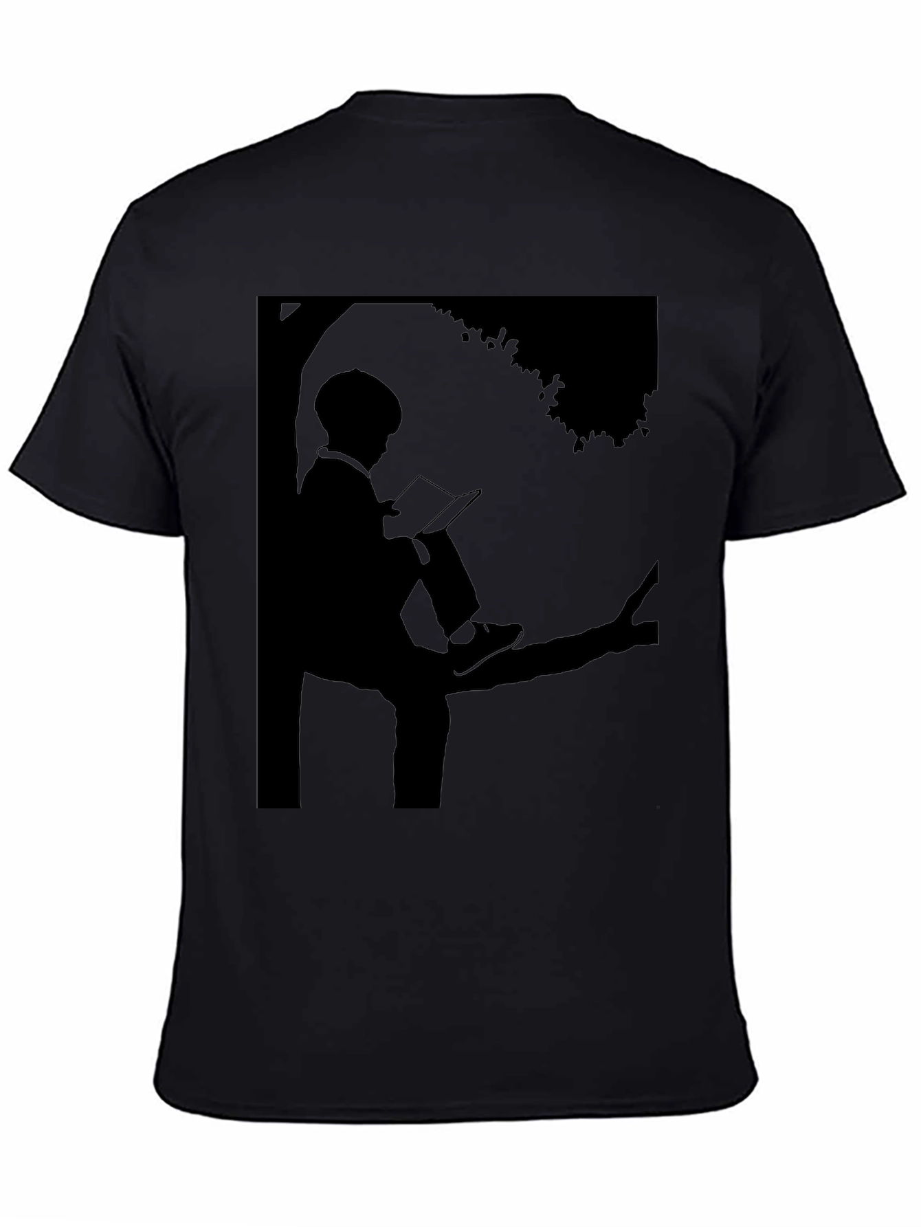 Silhouette Reader T-Shirt - Literary Style