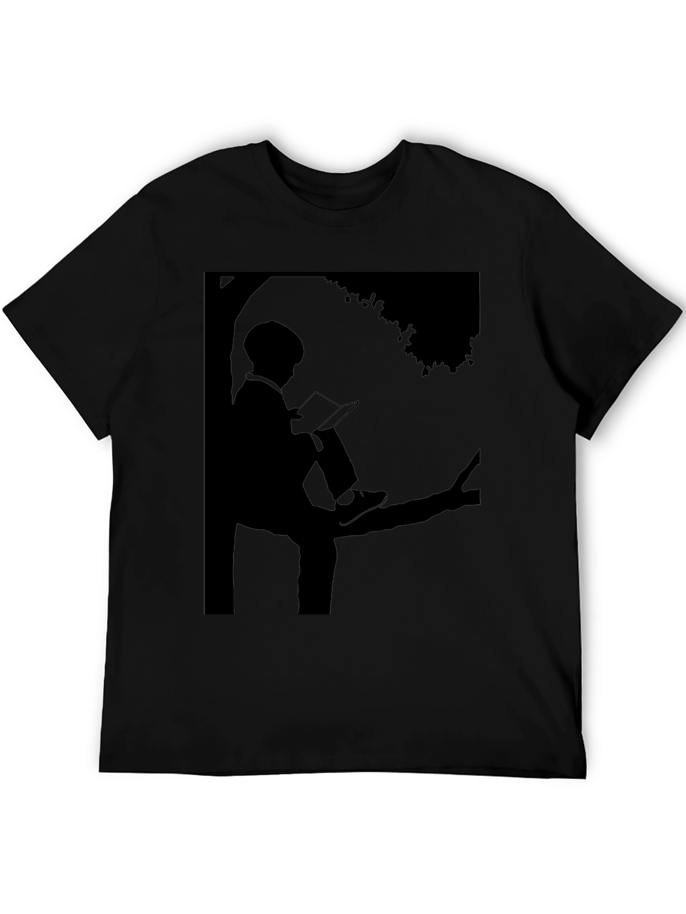 Silhouette Reader T-Shirt - Literary Style