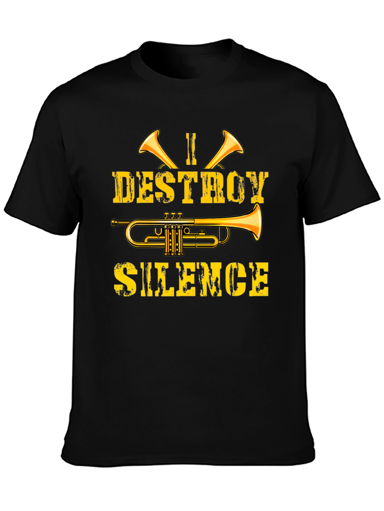 I Destroy Silence Trumpet T-Shirt