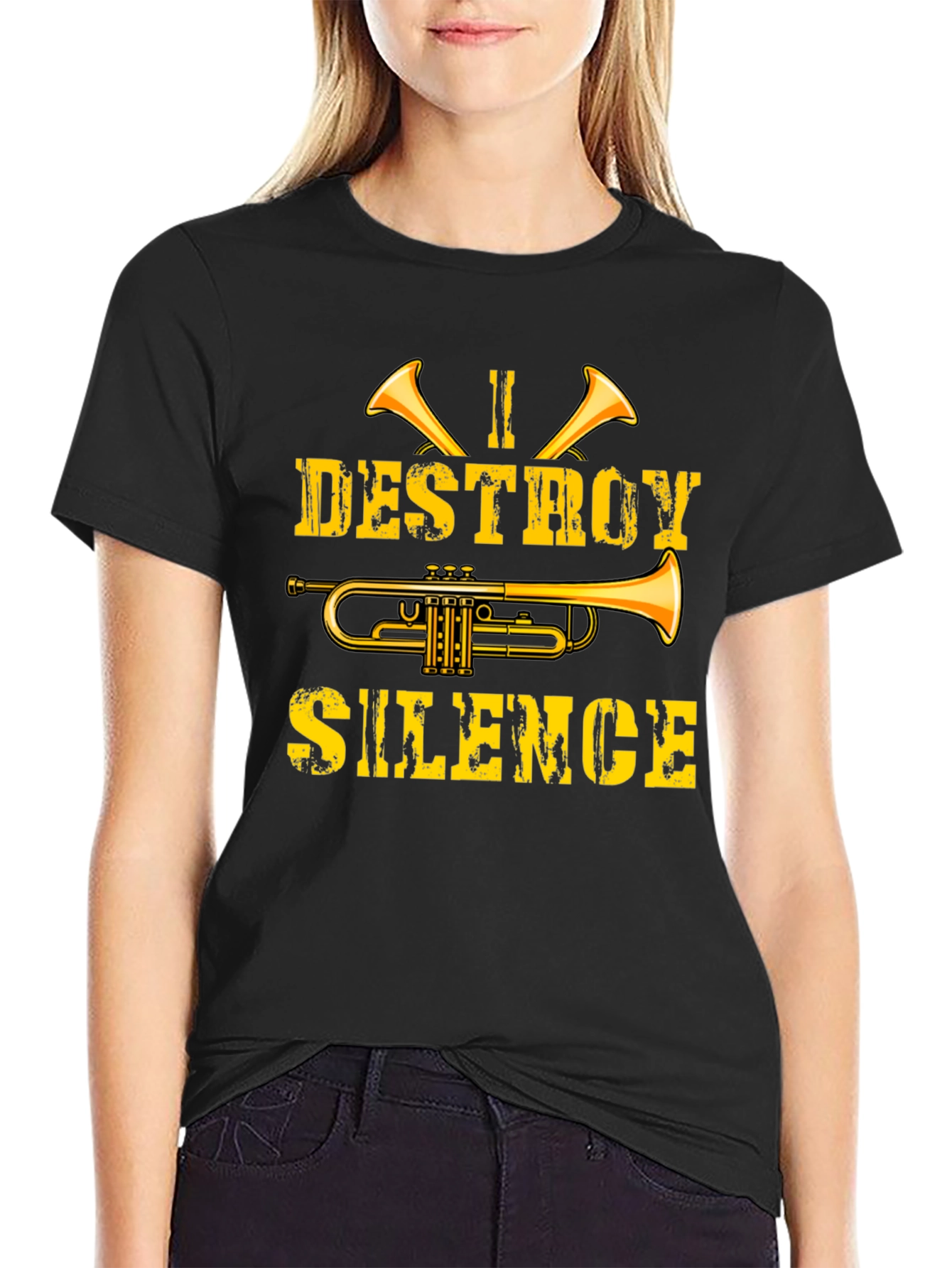 I Destroy Silence Trumpet T-Shirt