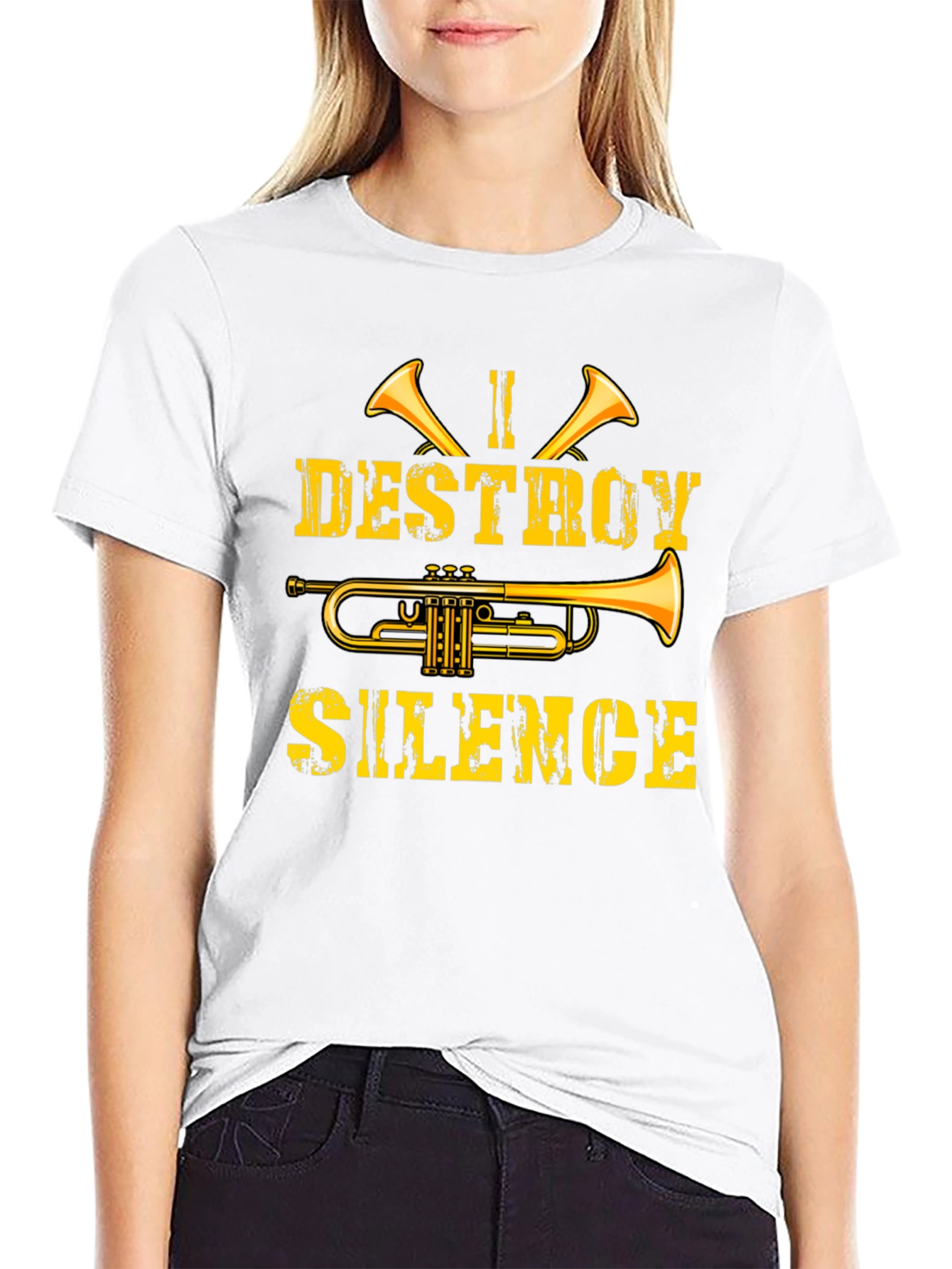 I Destroy Silence Trumpet T-Shirt