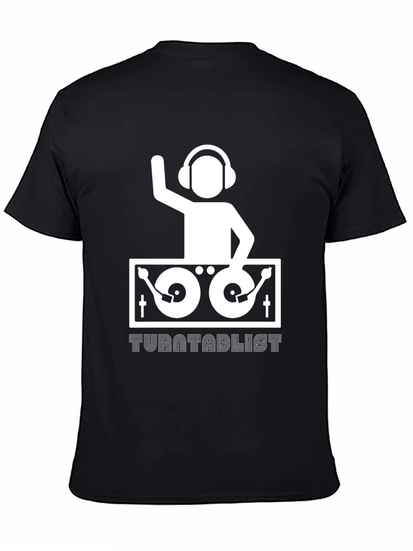 Turntablist DJ Graphic Tee - Black