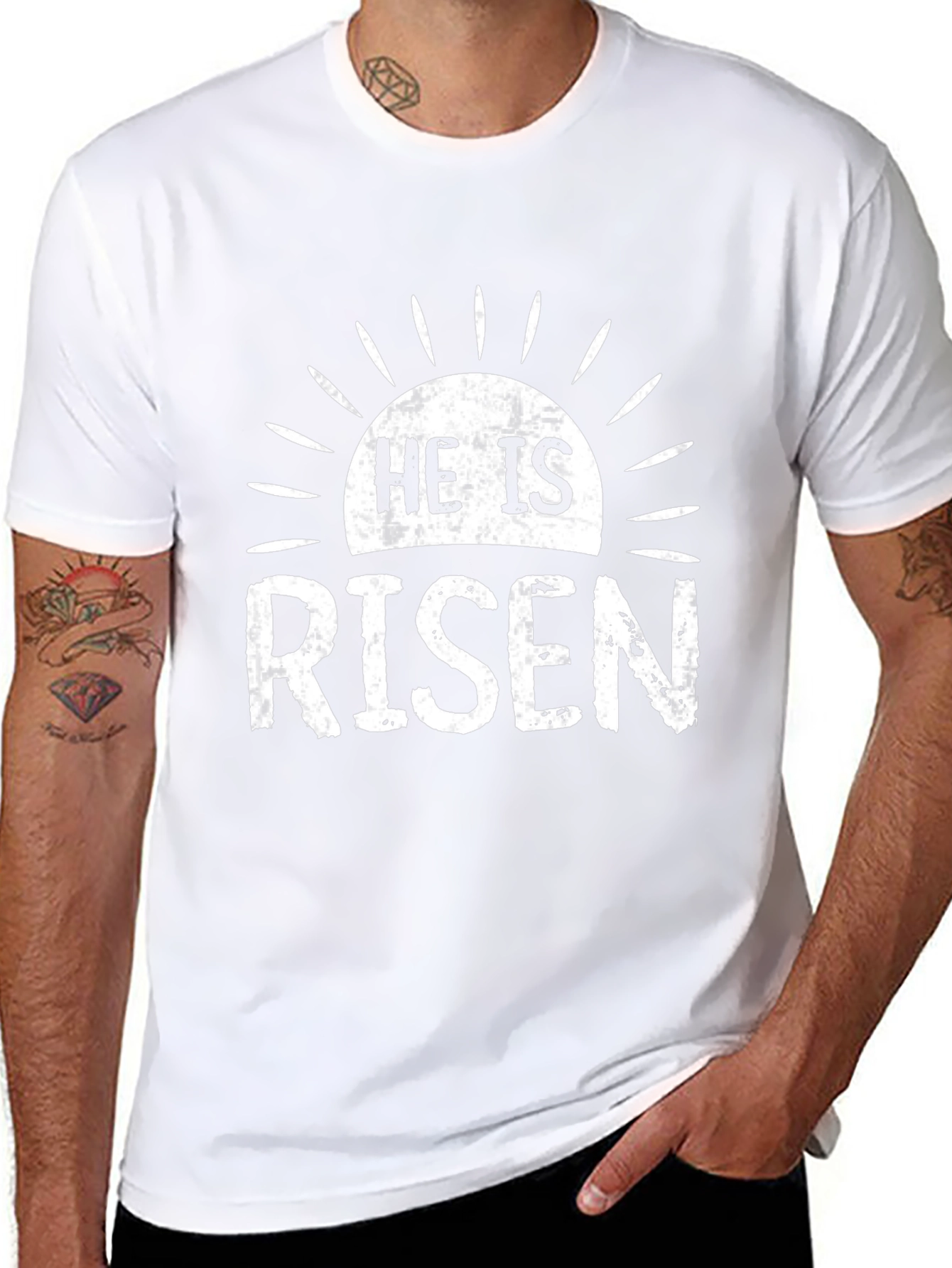 He Is Risen Christian Easter T-Shirt