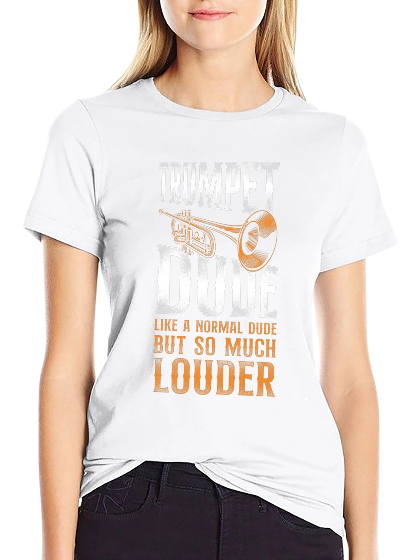 Trumpet Dude Graphic T-Shirt - Musician Humor Tee