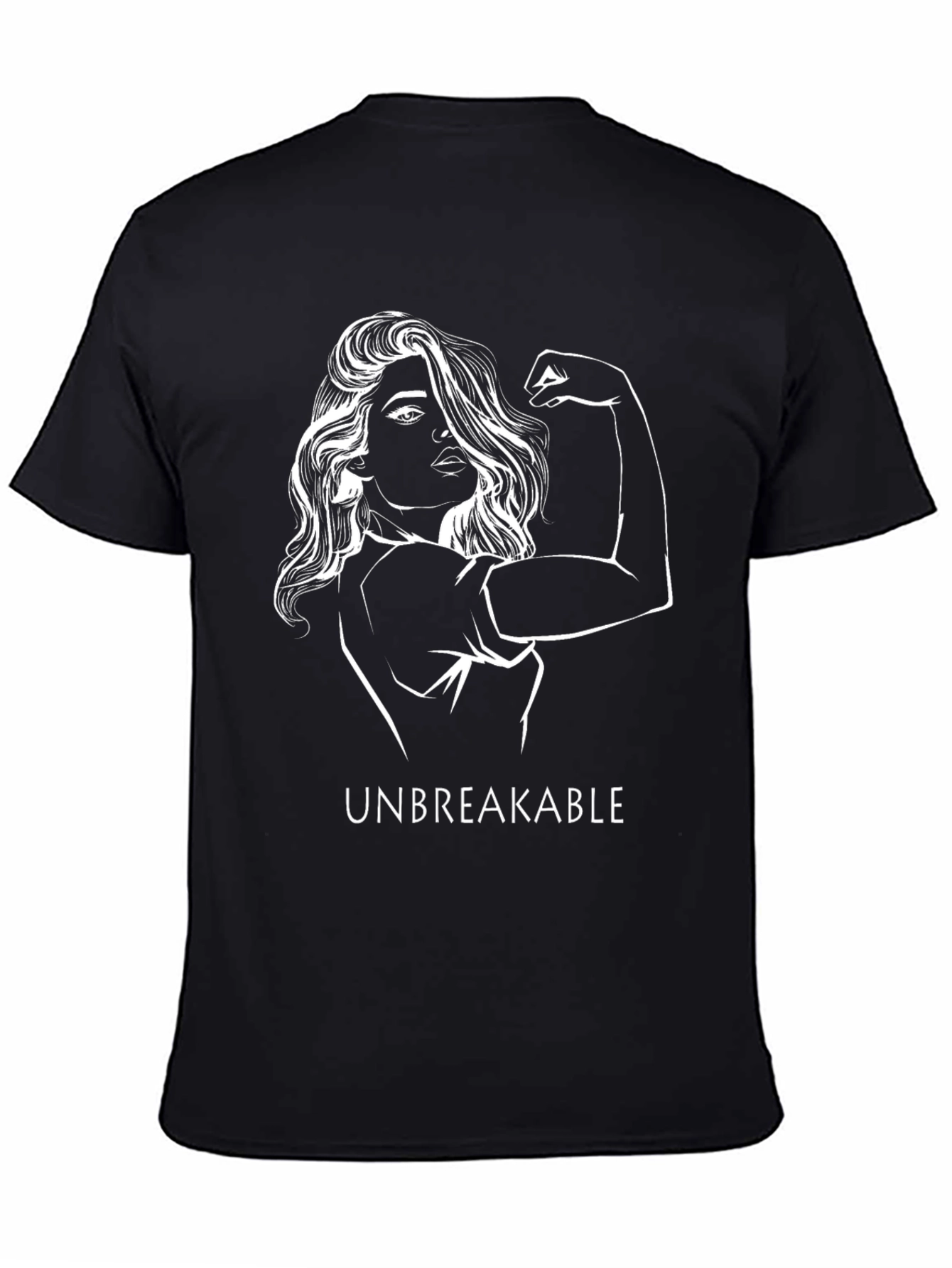 Unbreakable Woman Graphic Tee - Black