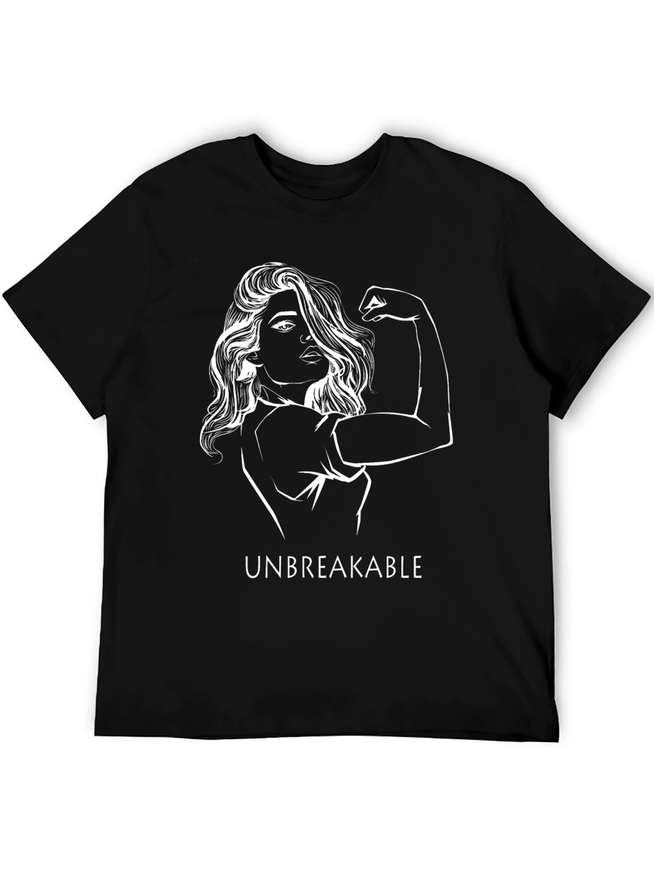 Unbreakable Woman Graphic Tee - Black