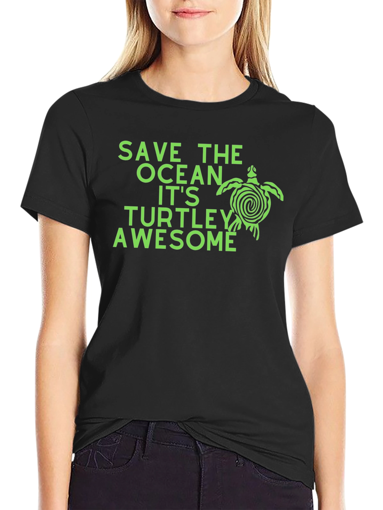 Save the Ocean Turtle Graphic Tee - Awesome!