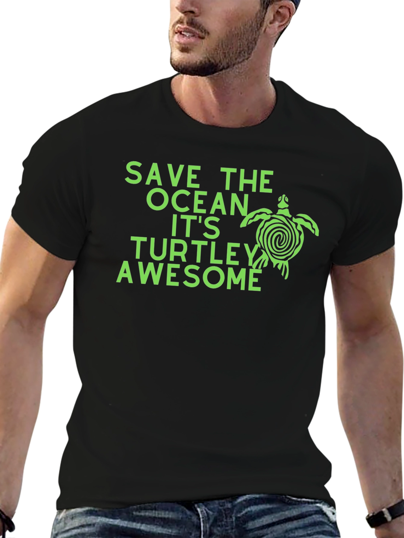 Save the Ocean Turtle Graphic Tee - Awesome!