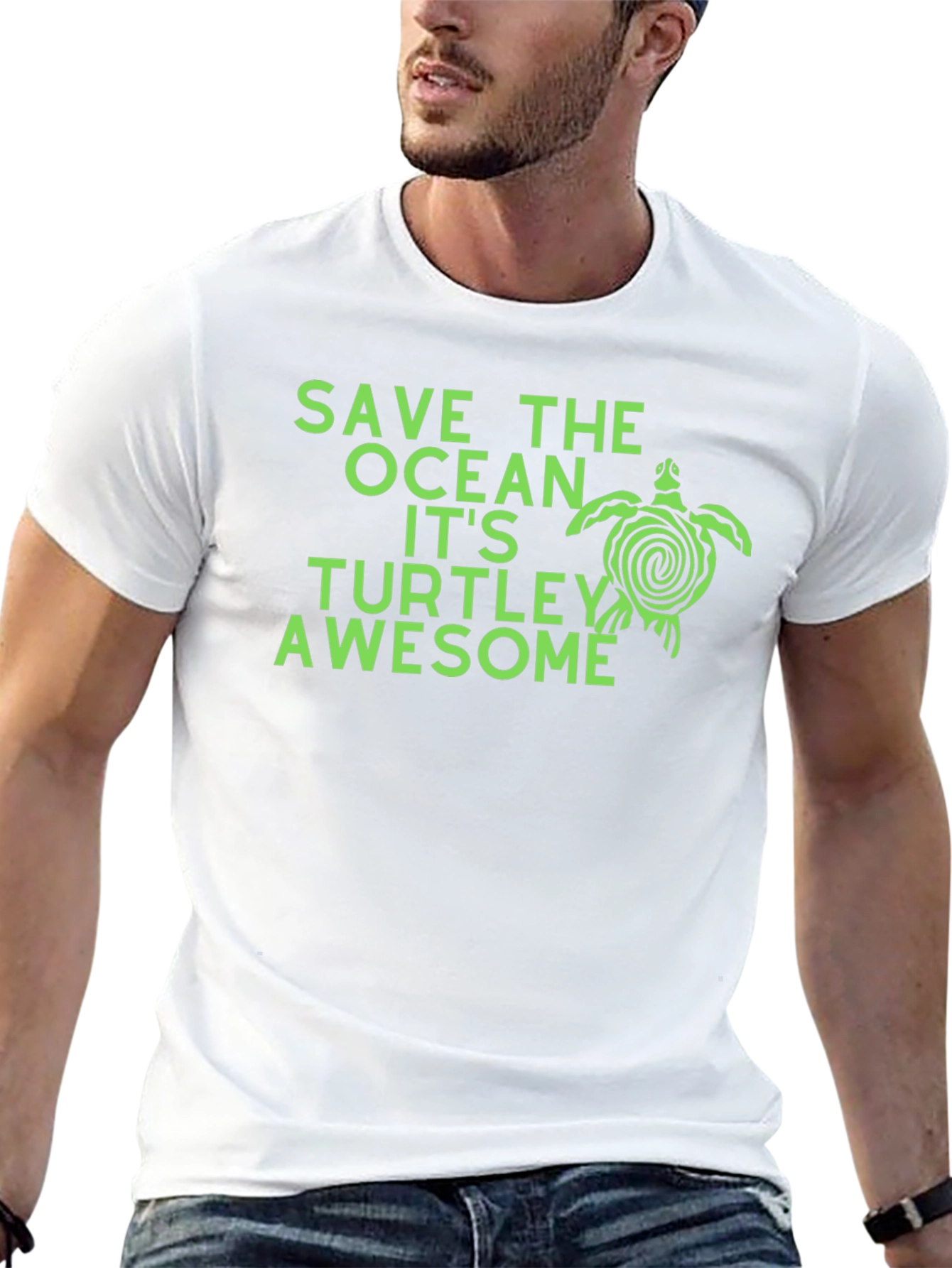 Save the Ocean Turtle Graphic Tee - Awesome!