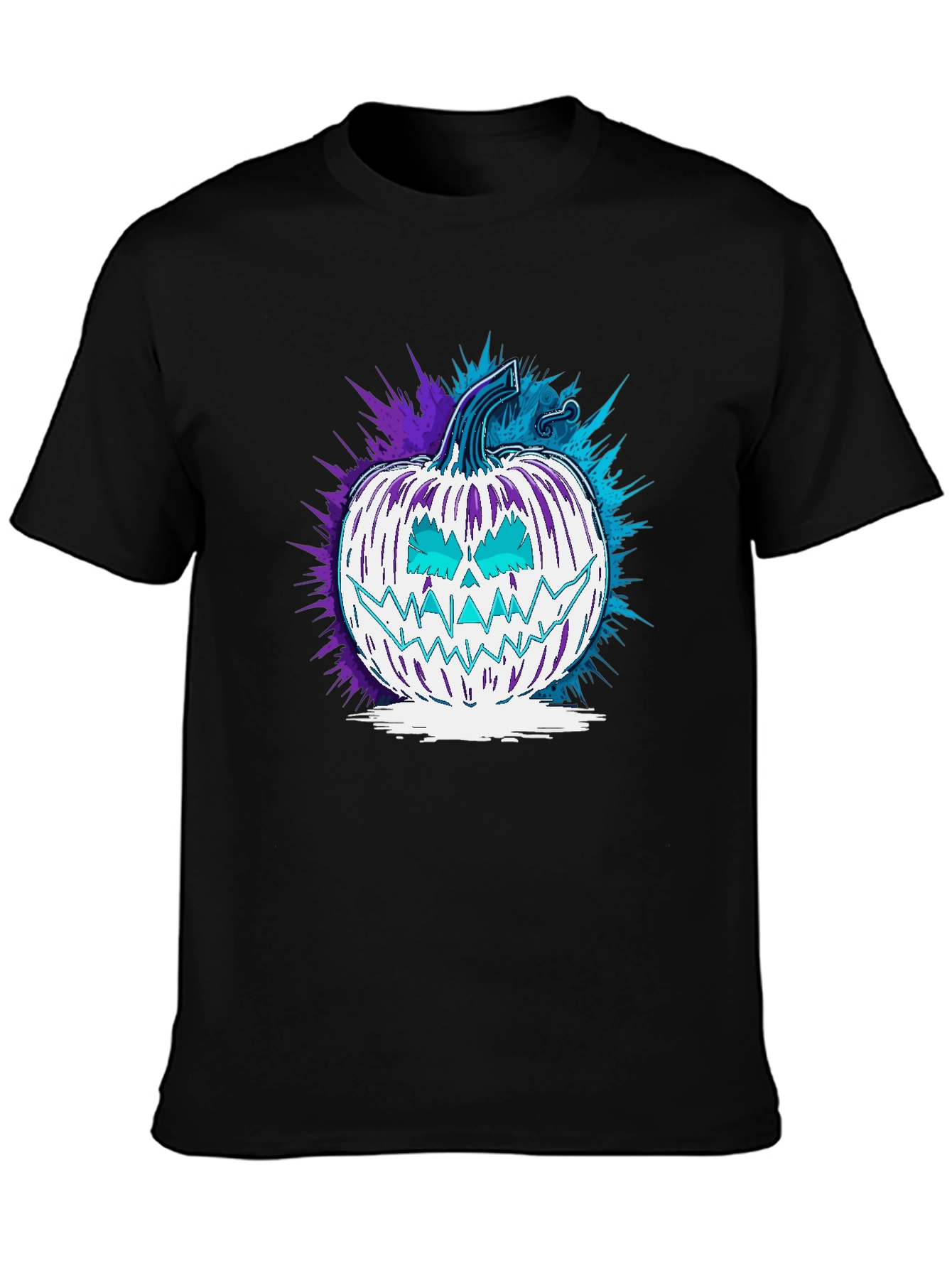 Spooky Pumpkin Graphic Tee - Halloween Style