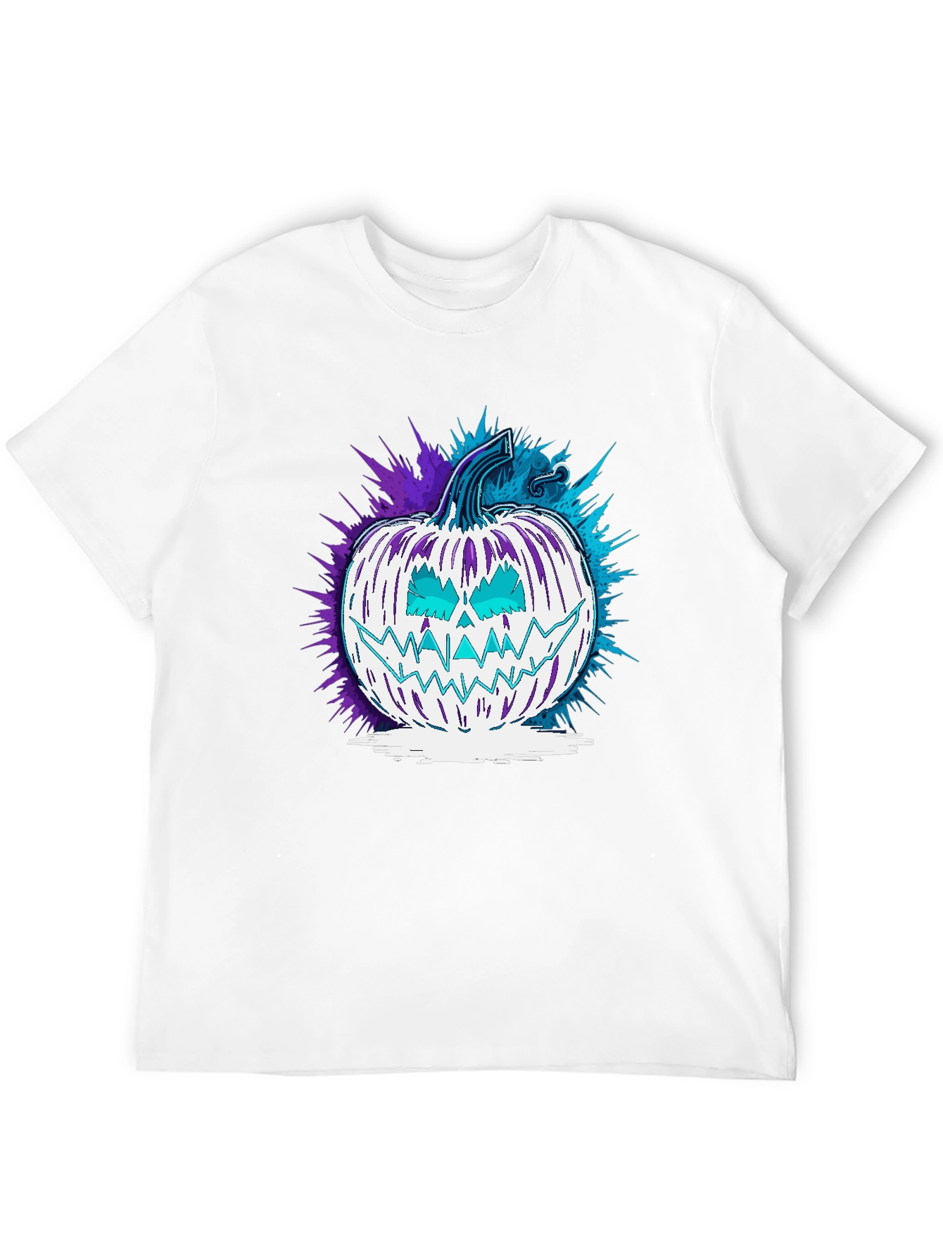 Spooky Pumpkin Graphic Tee - Halloween Style