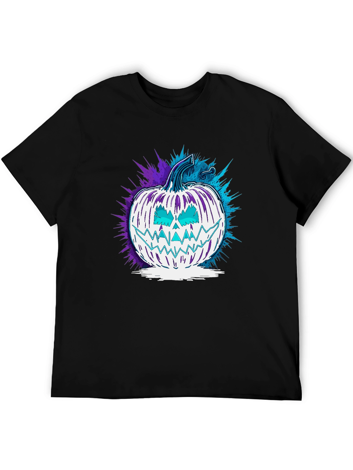 Spooky Pumpkin Graphic Tee - Halloween Style