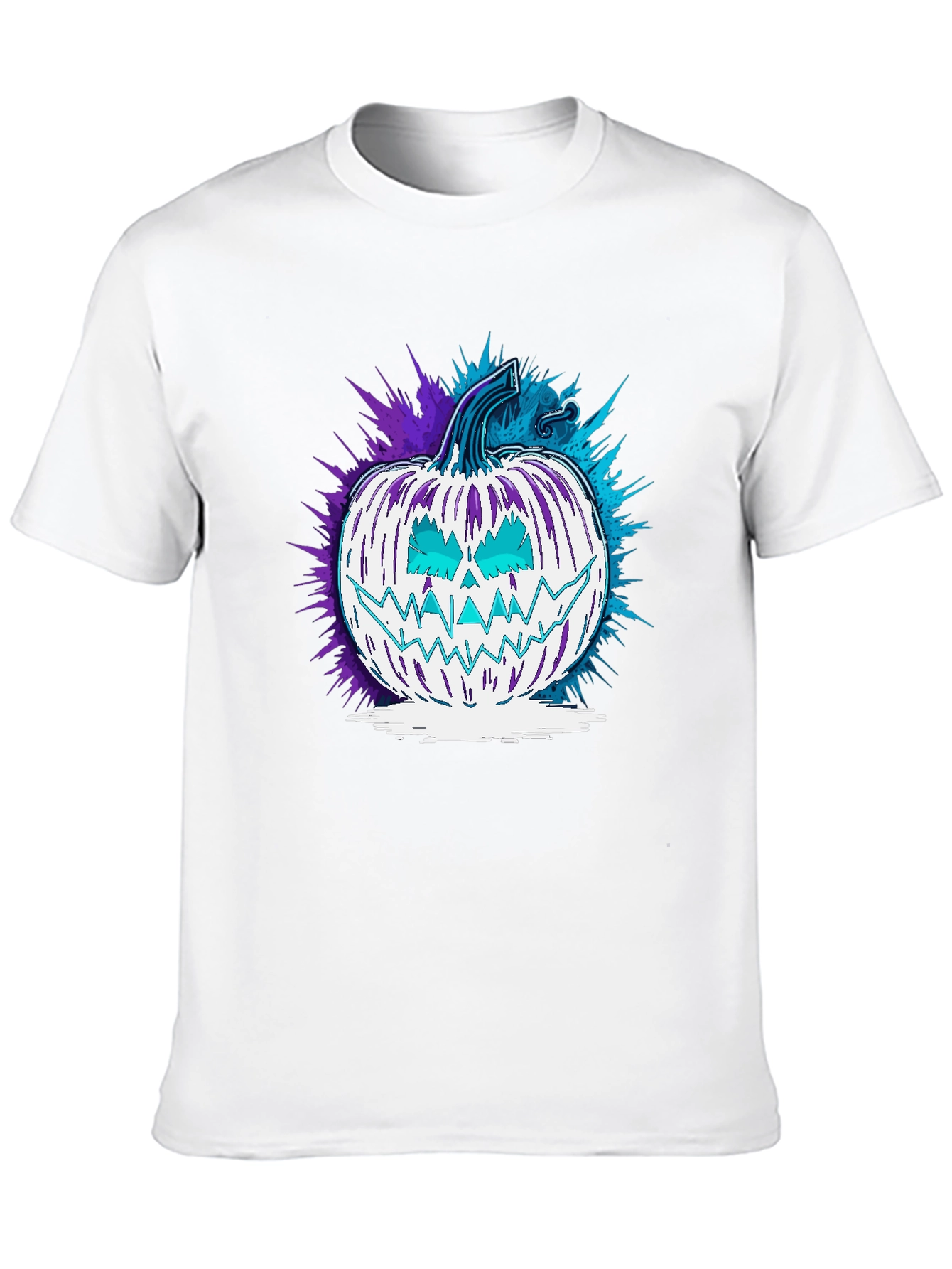 Spooky Pumpkin Graphic Tee - Halloween Style