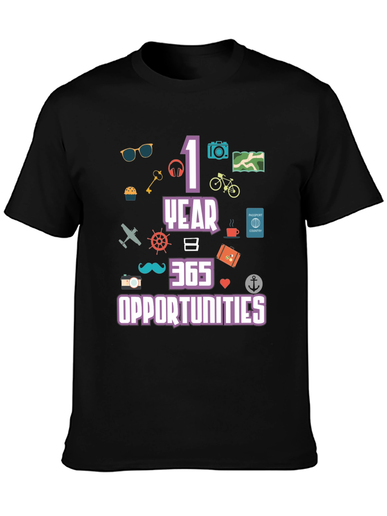 1 Year 365 Opportunities Graphic T-Shirt