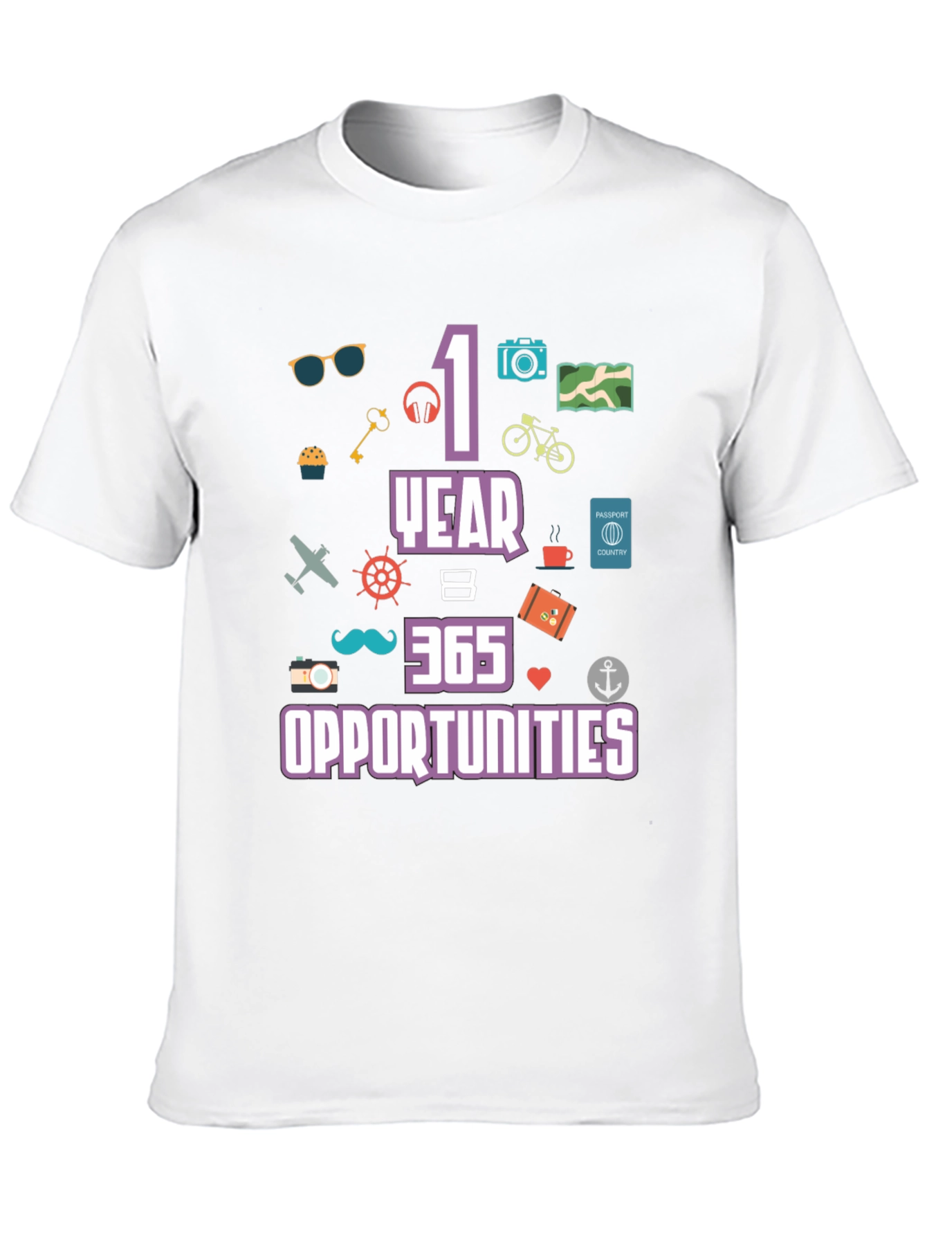 1 Year 365 Opportunities Graphic T-Shirt
