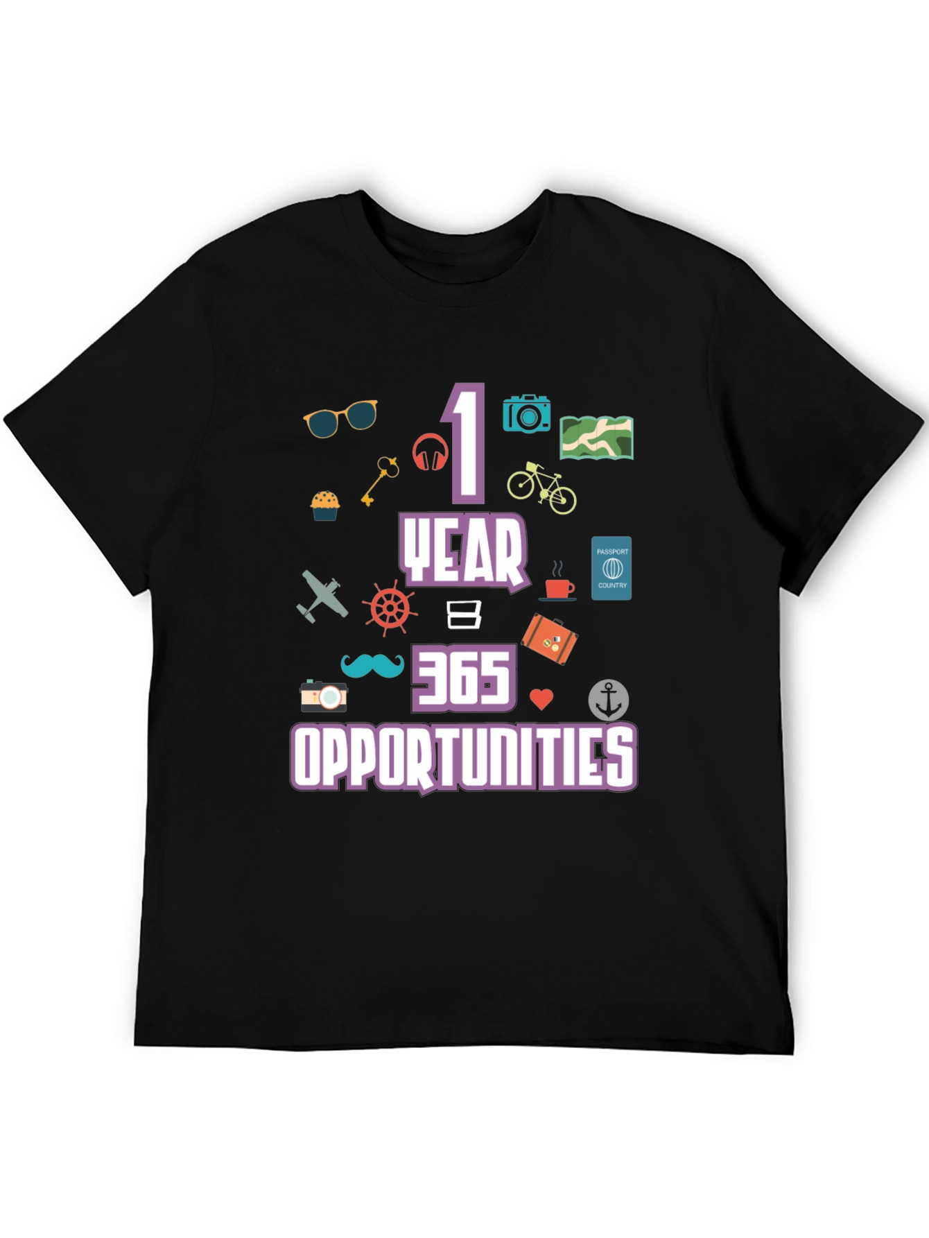 1 Year 365 Opportunities Graphic T-Shirt