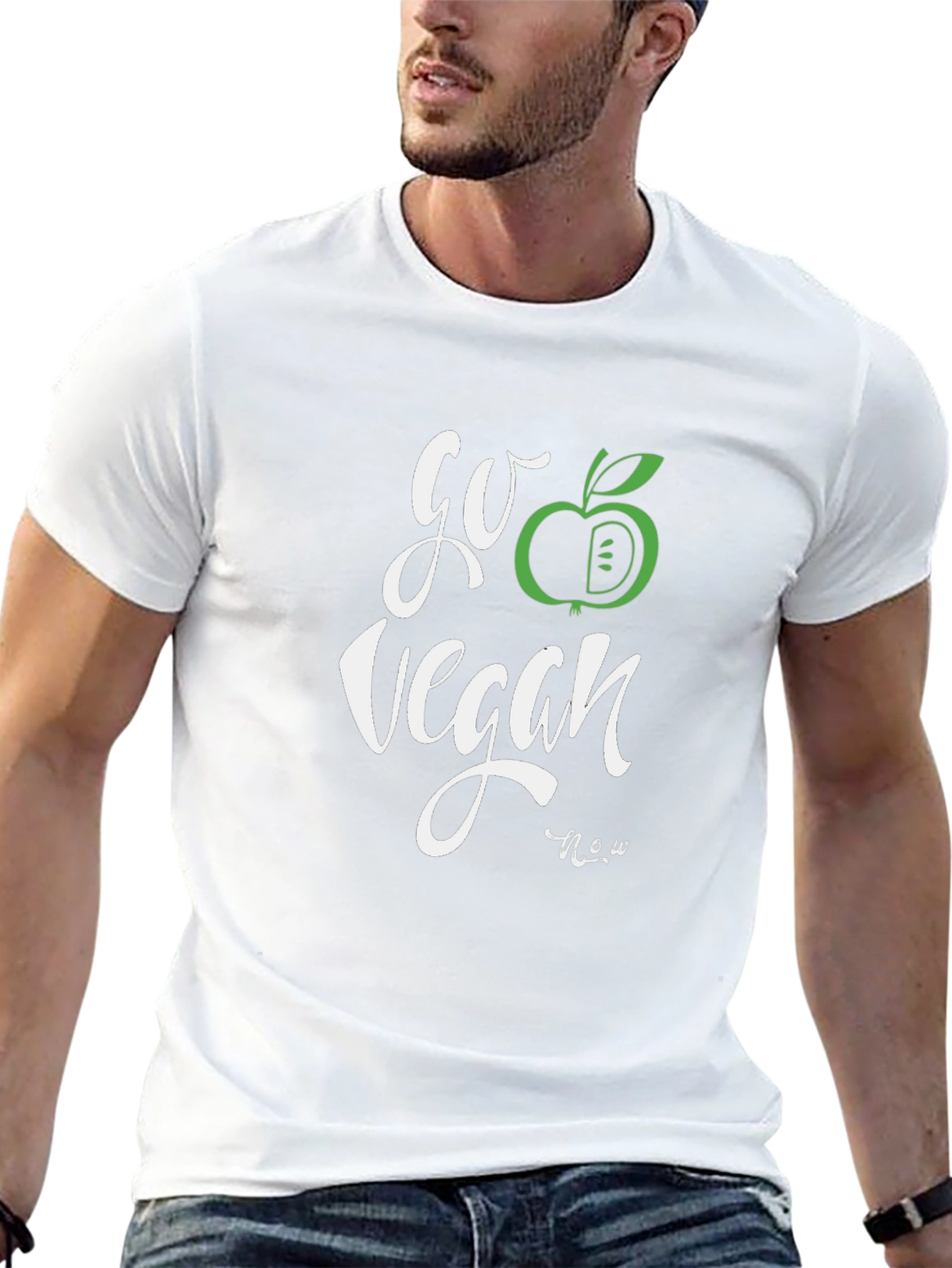 Go Vegan Now Black T-Shirt - Stylish & Ethical