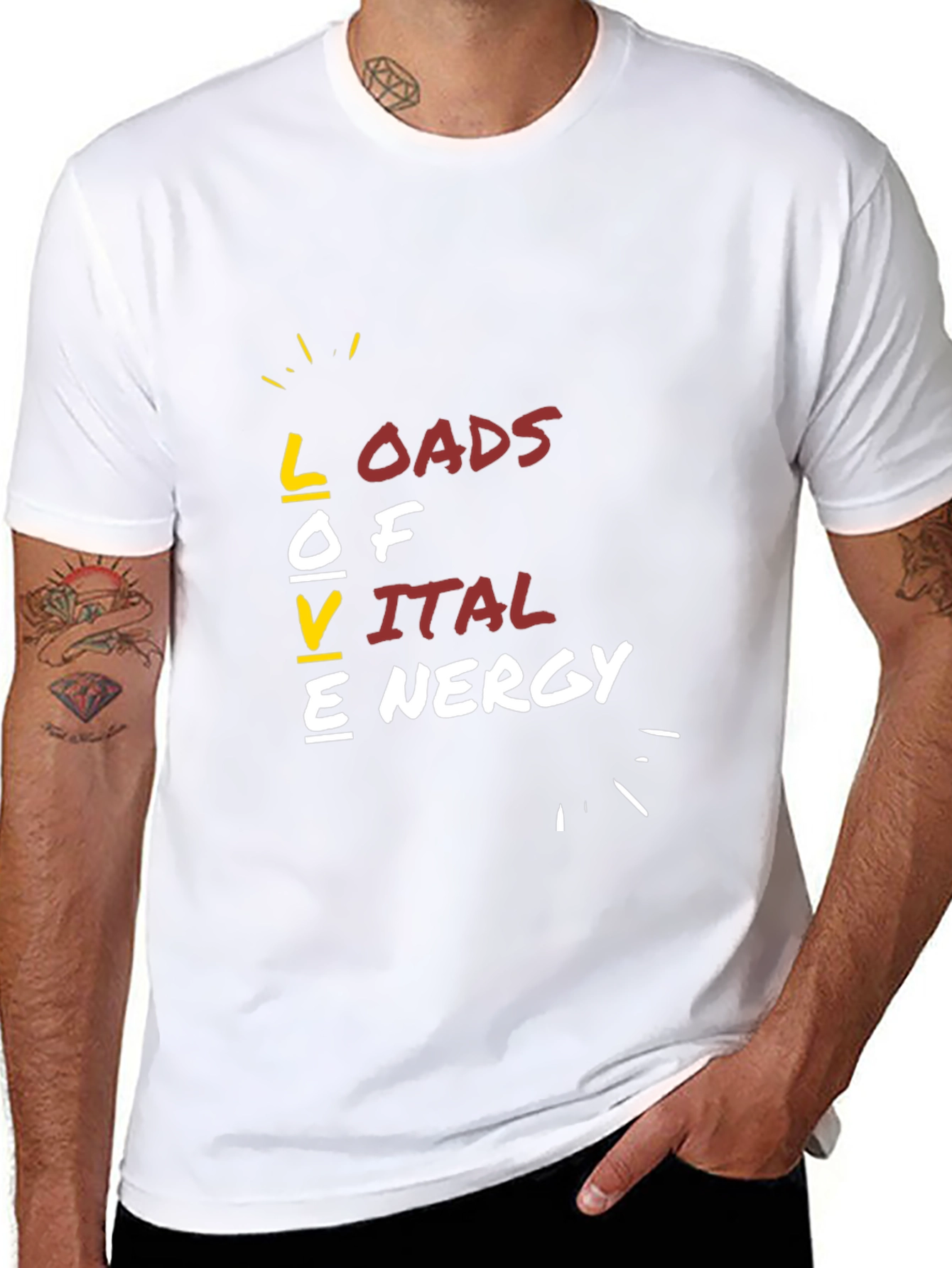 Loads of Vital Energy Graphic Tee - Black
