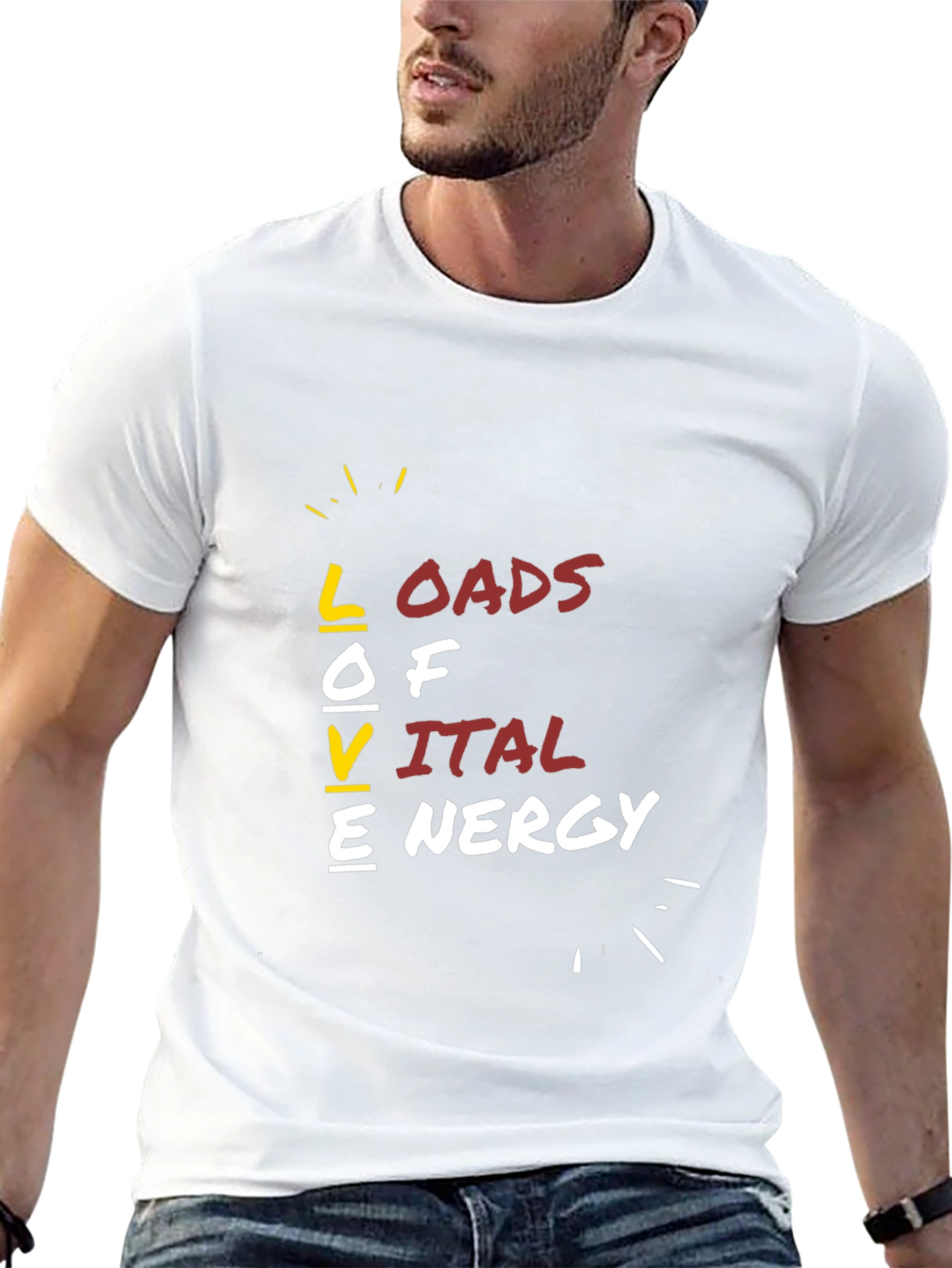 Loads of Vital Energy Graphic Tee - Black