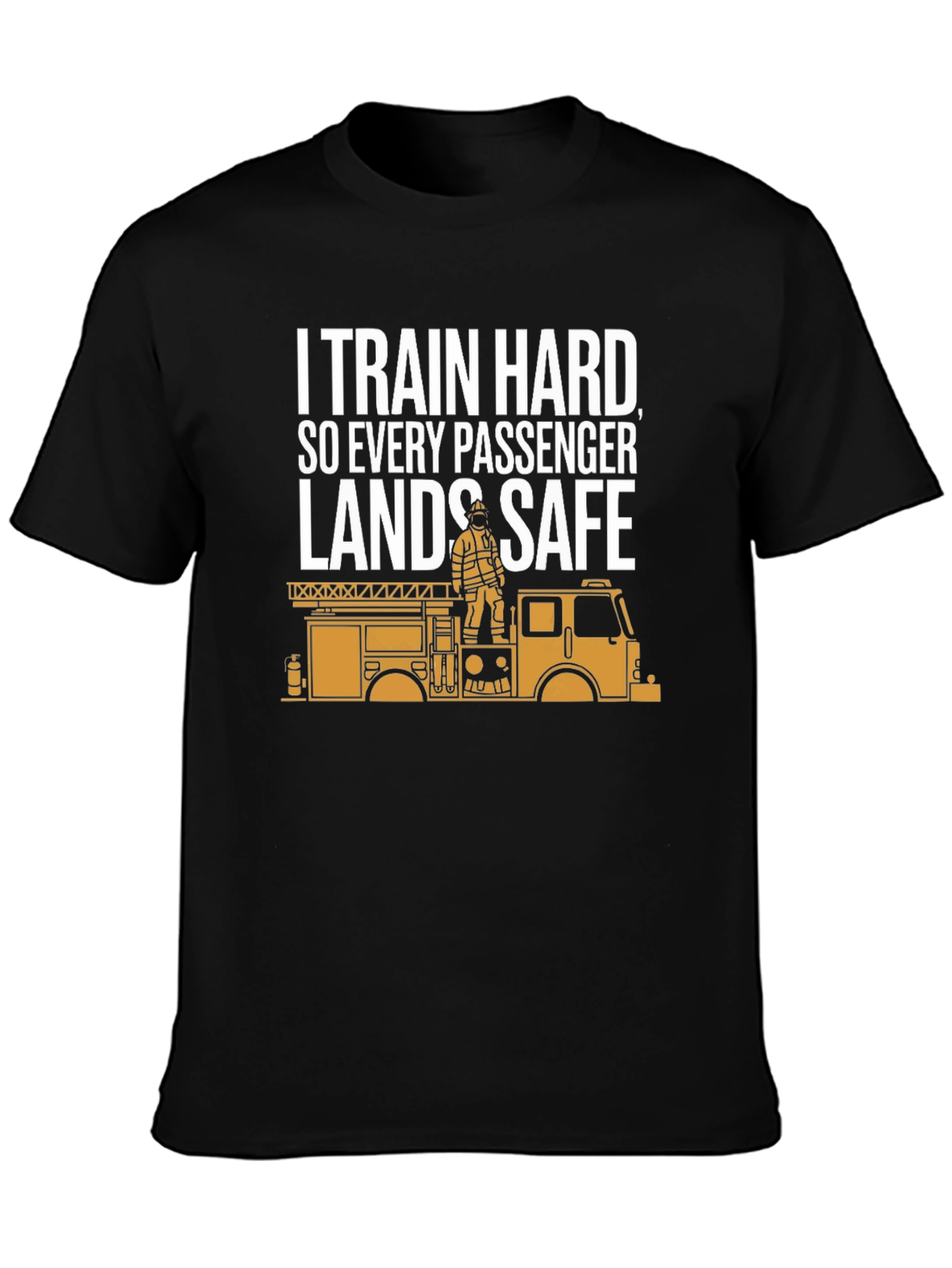 Firefighter Training T-Shirt - Emergency Rescue Design
