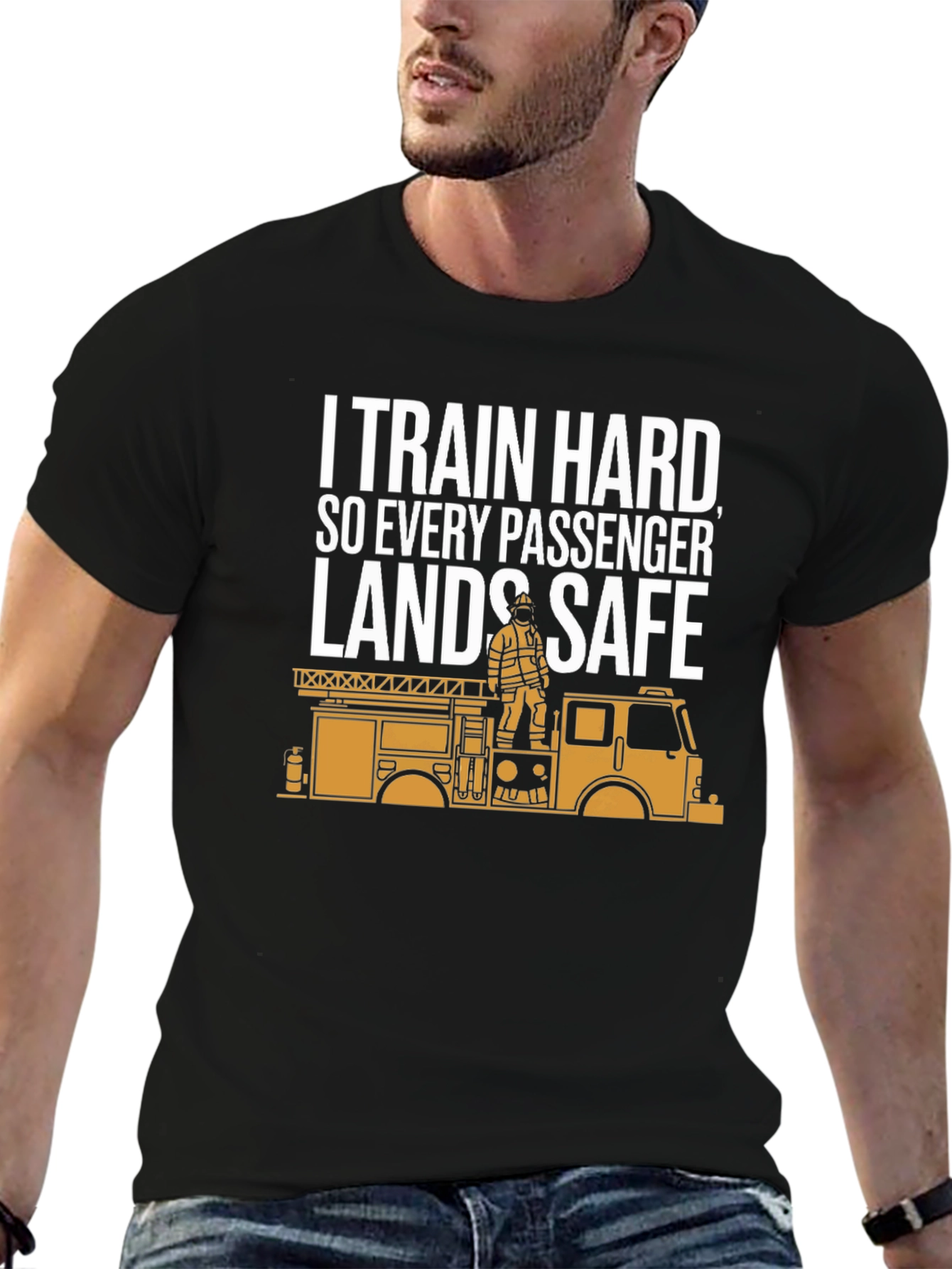 Firefighter Training T-Shirt - Emergency Rescue Design