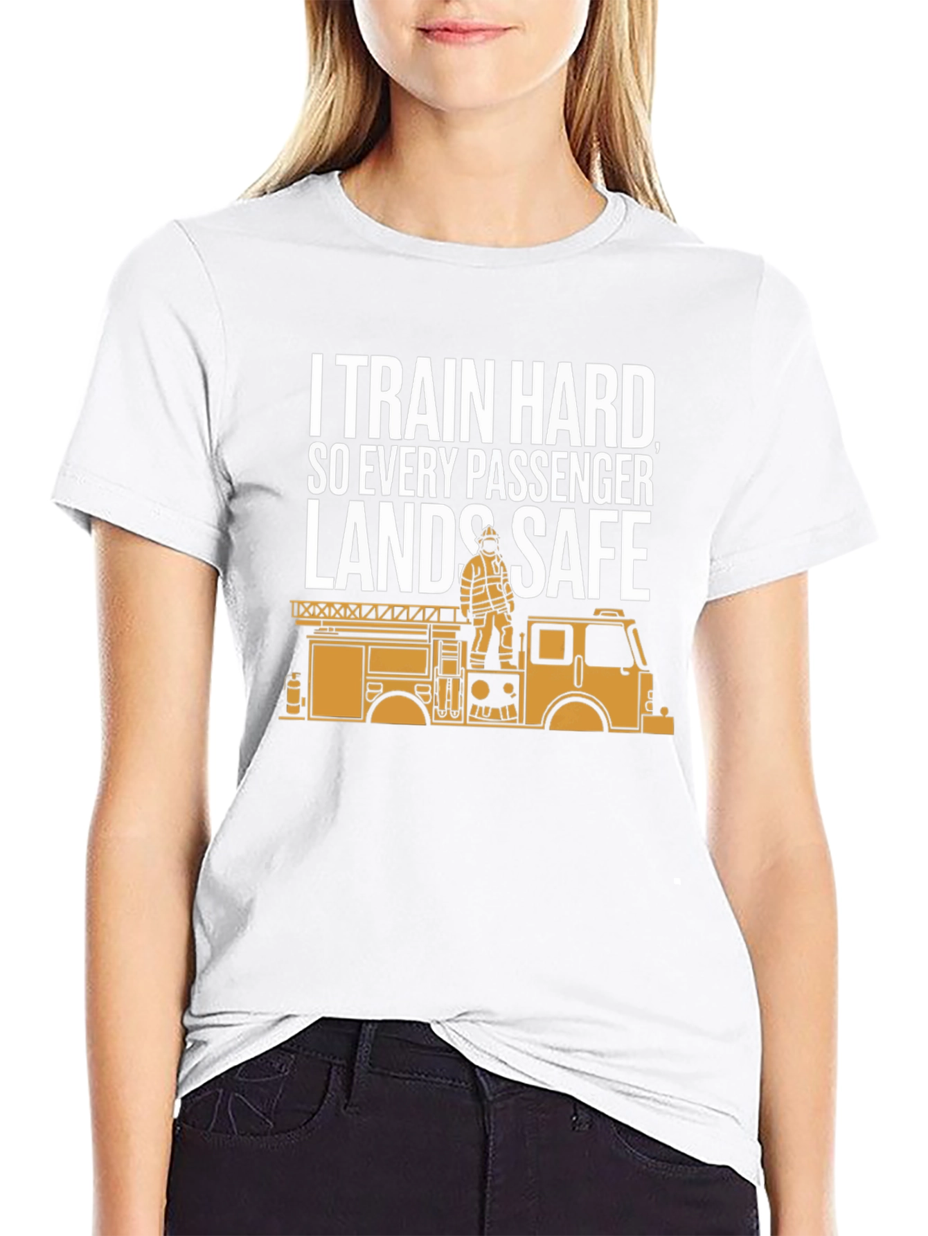 Firefighter Training T-Shirt - Emergency Rescue Design