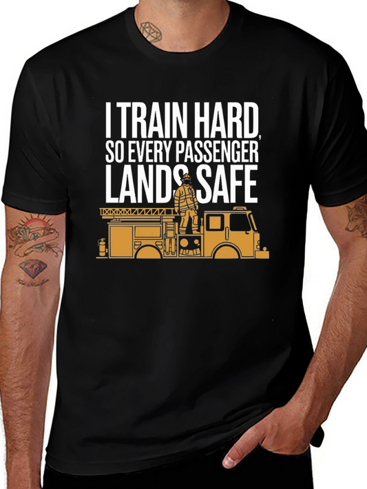 Firefighter Training T-Shirt - Emergency Rescue Design