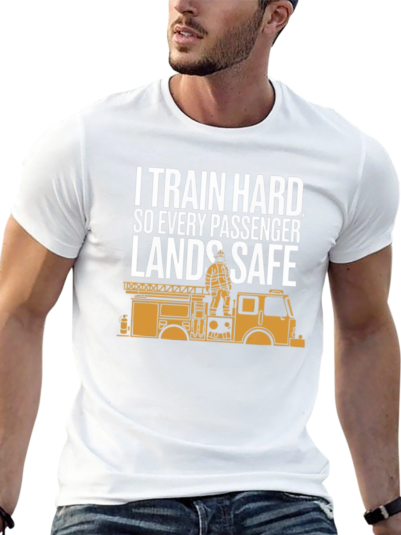 Firefighter Training T-Shirt - Emergency Rescue Design