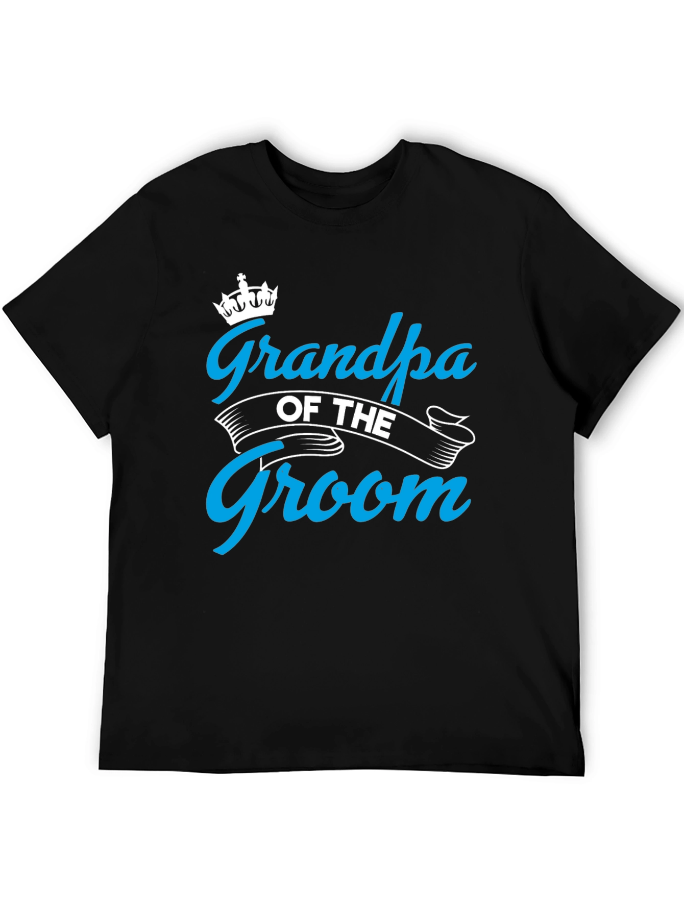 Grandpa of the Groom Black T-Shirt