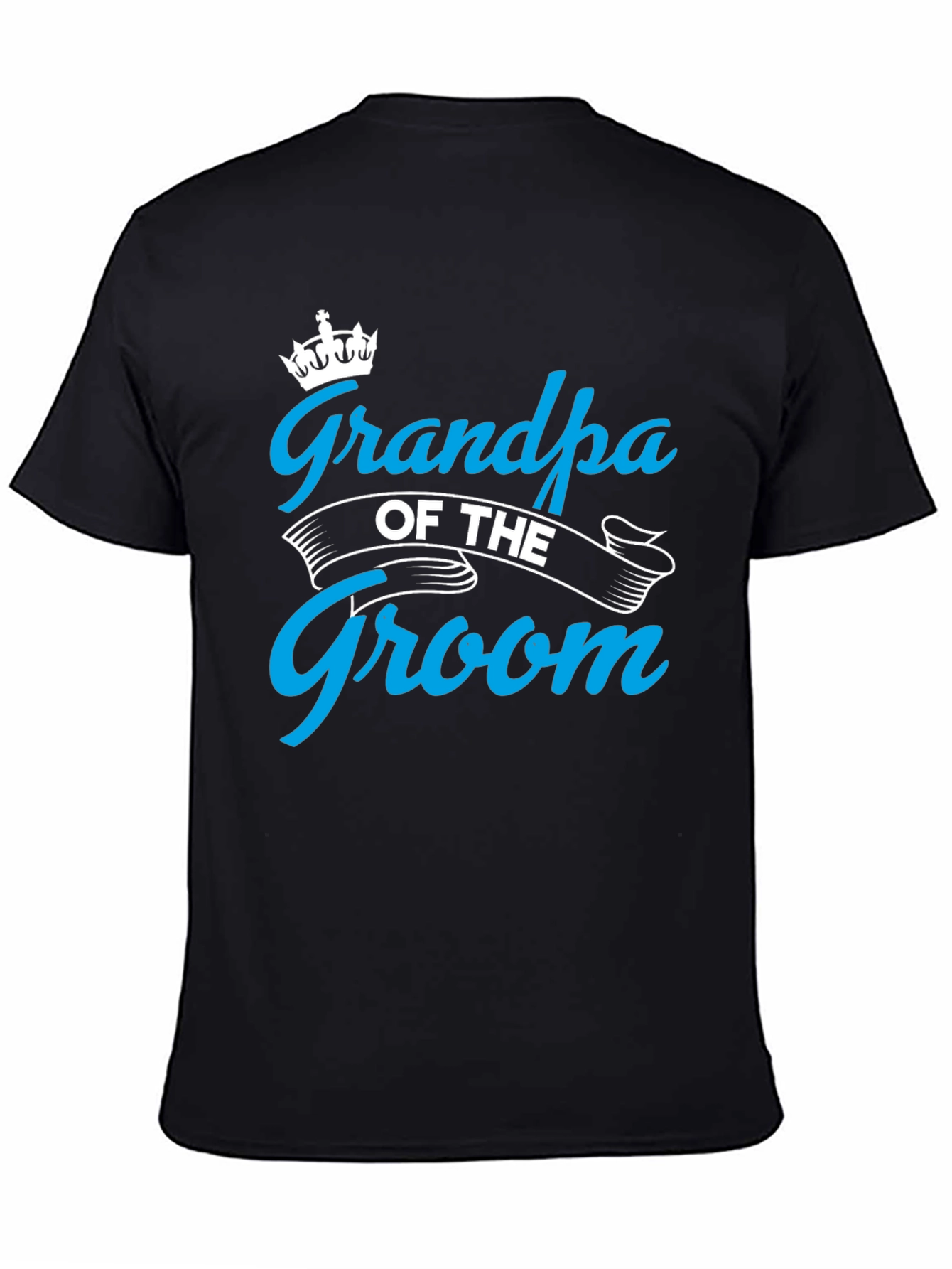 Grandpa of the Groom Black T-Shirt