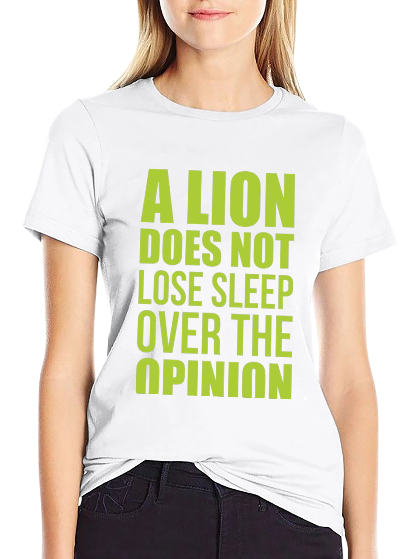 Lion Opinion Graphic Tee - Bold Statement Shirt