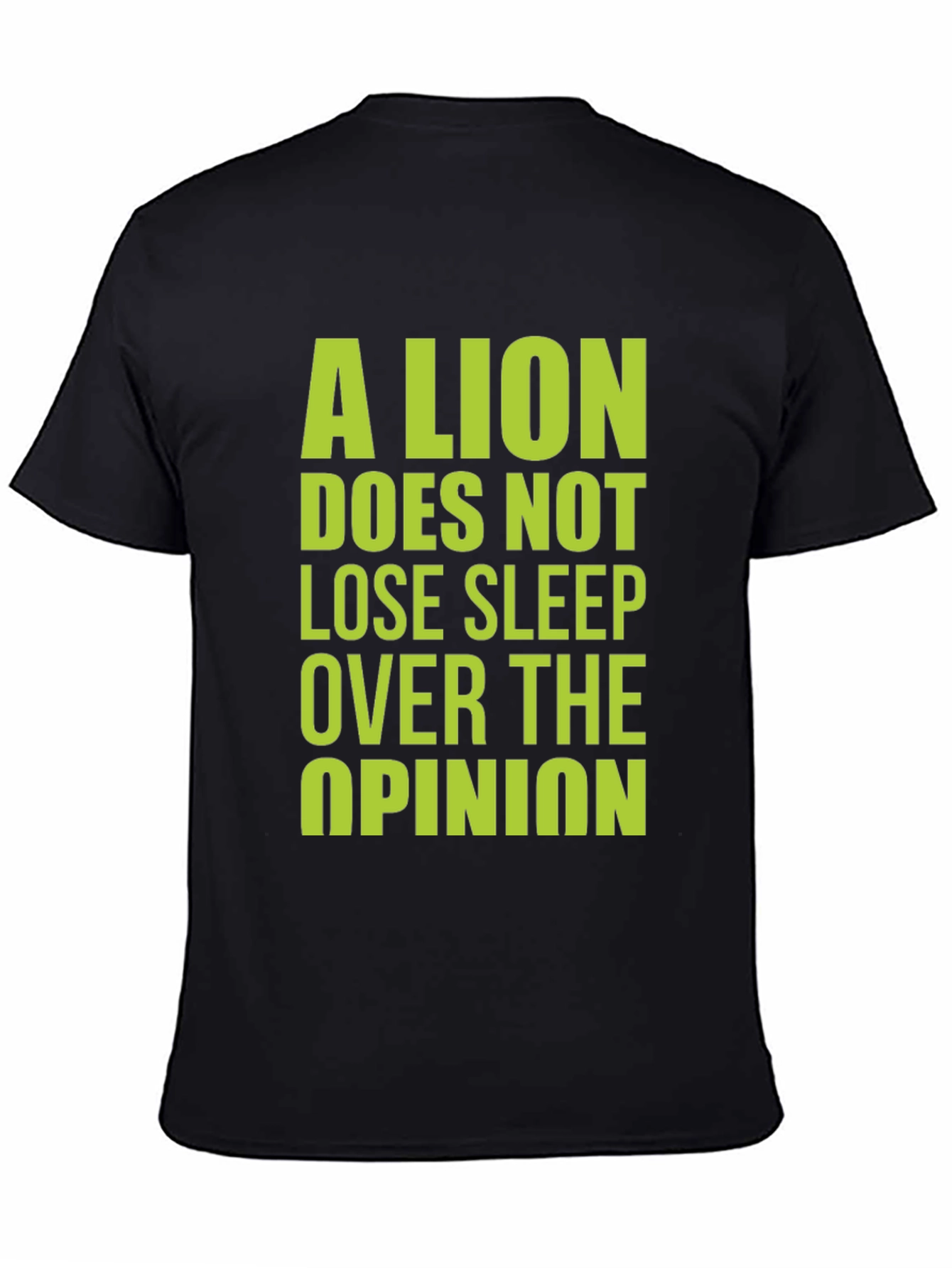 Lion Opinion Graphic Tee - Bold Statement Shirt