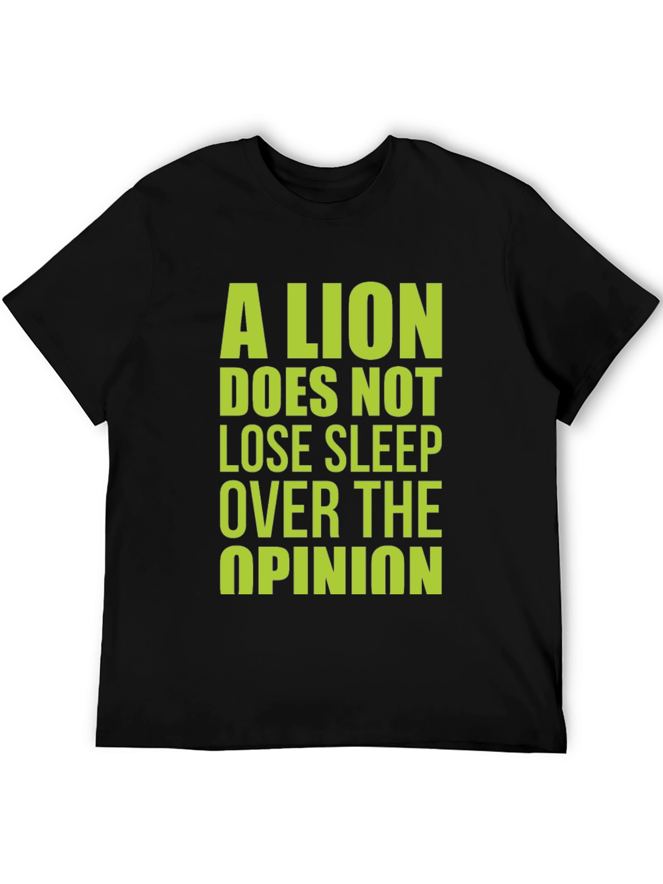 Lion Opinion Graphic Tee - Bold Statement Shirt