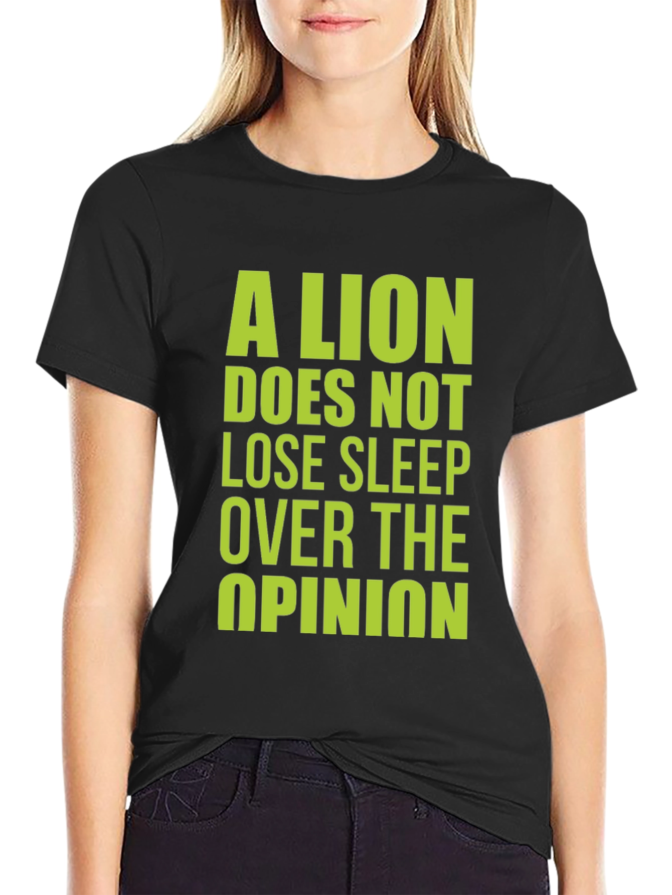 Lion Opinion Graphic Tee - Bold Statement Shirt