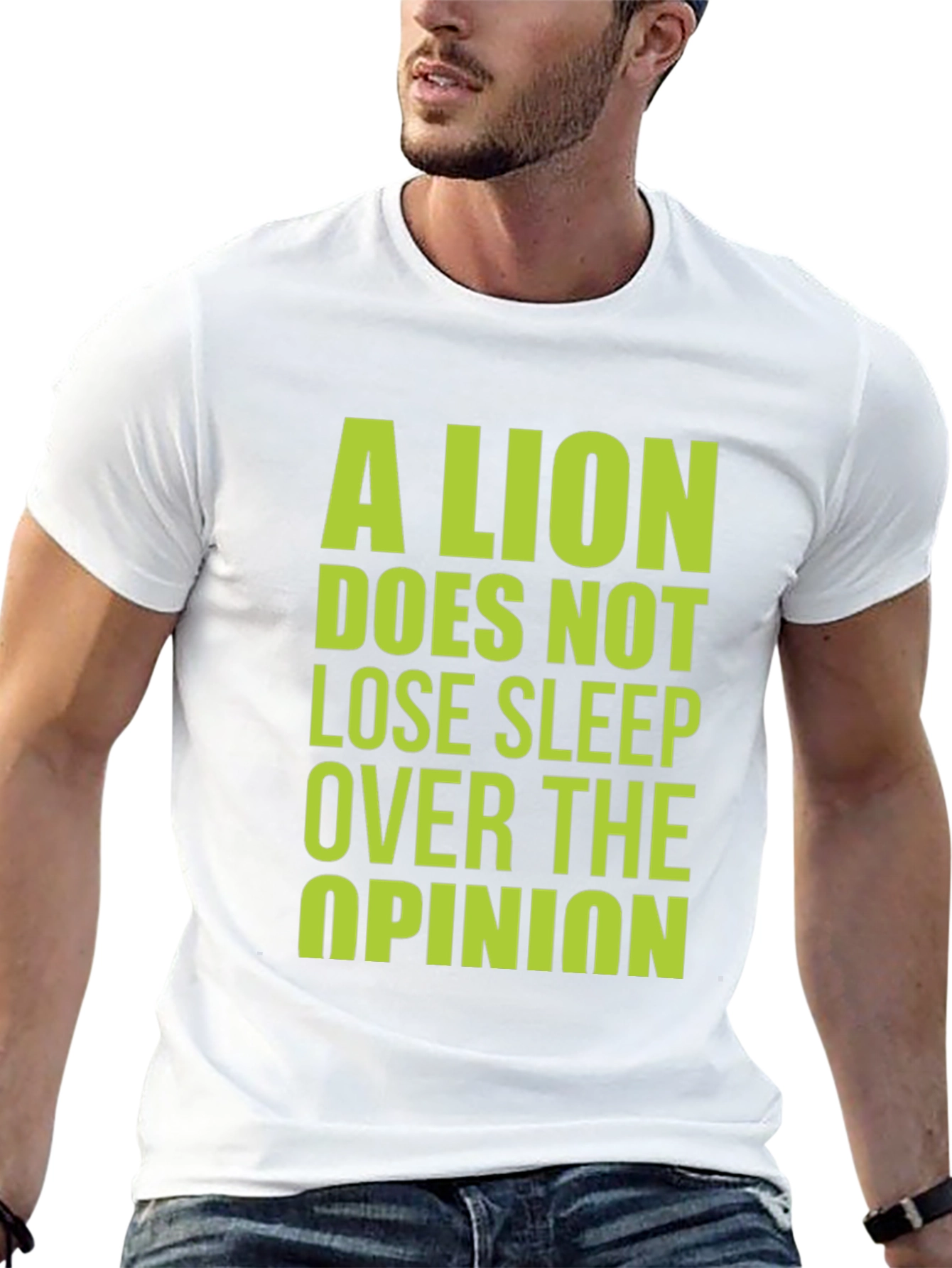 Lion Opinion Graphic Tee - Bold Statement Shirt