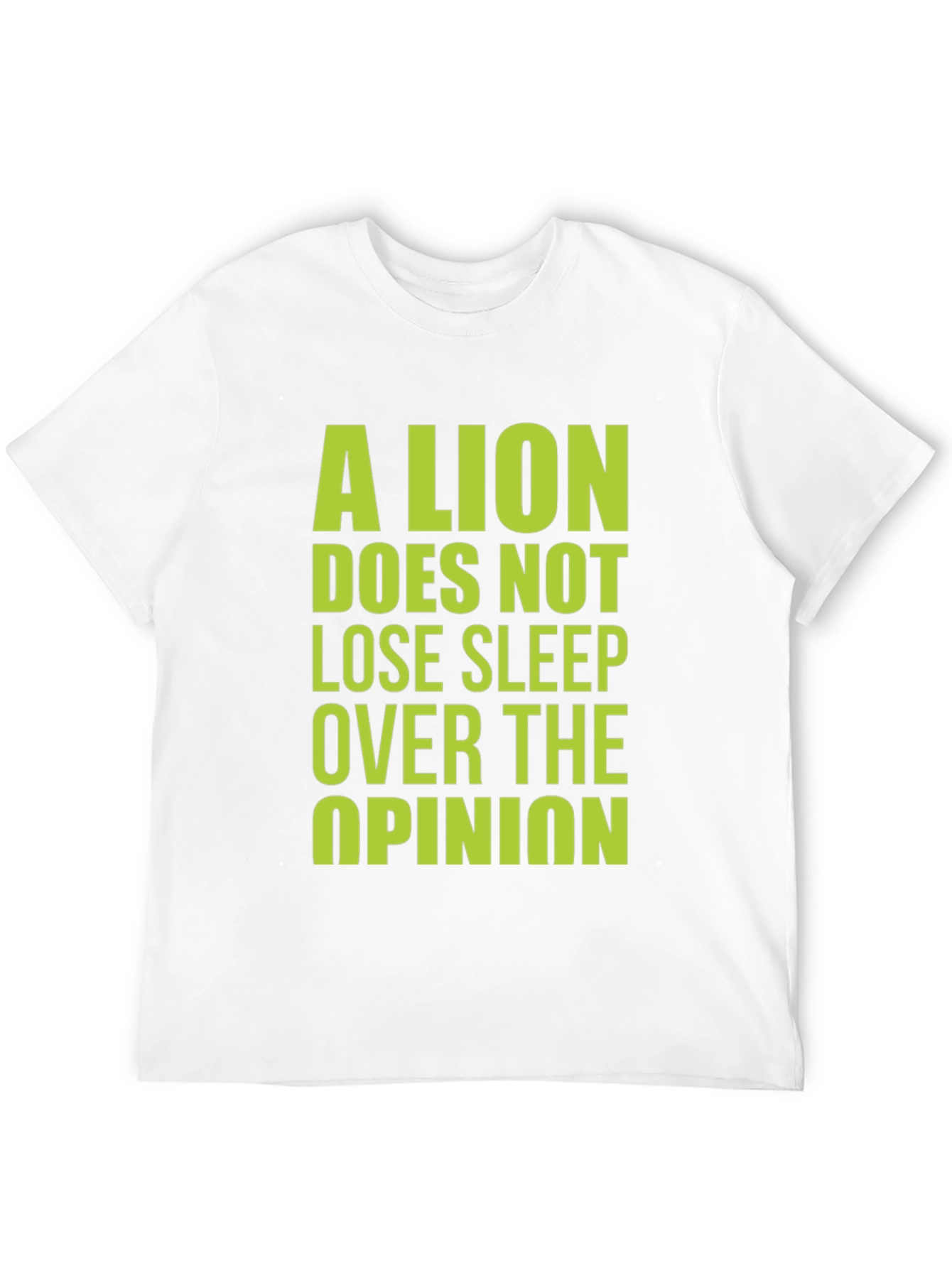 Lion Opinion Graphic Tee - Bold Statement Shirt