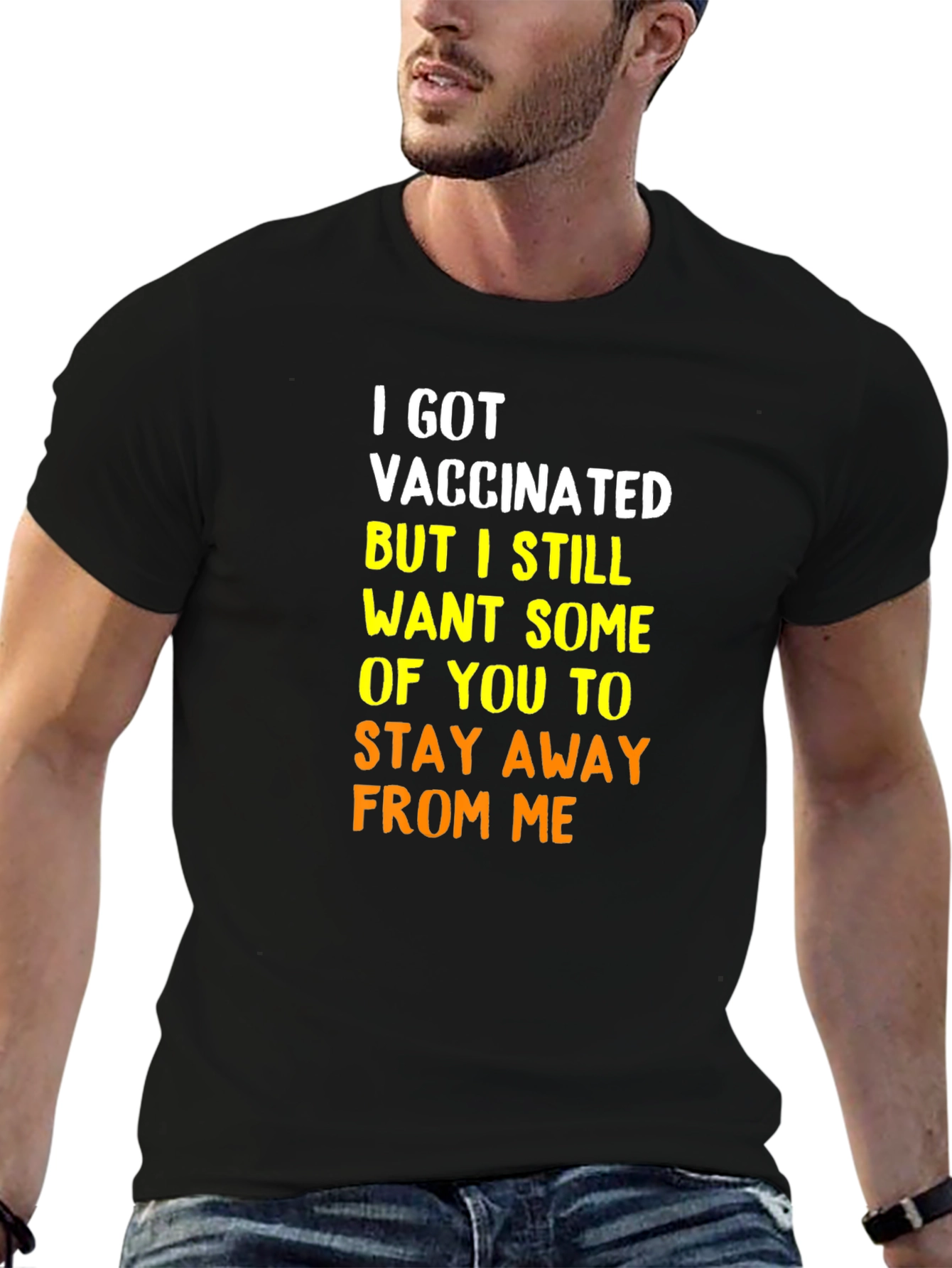 Vaccinated Funny T-Shirt: Social Distancing Humor Tee