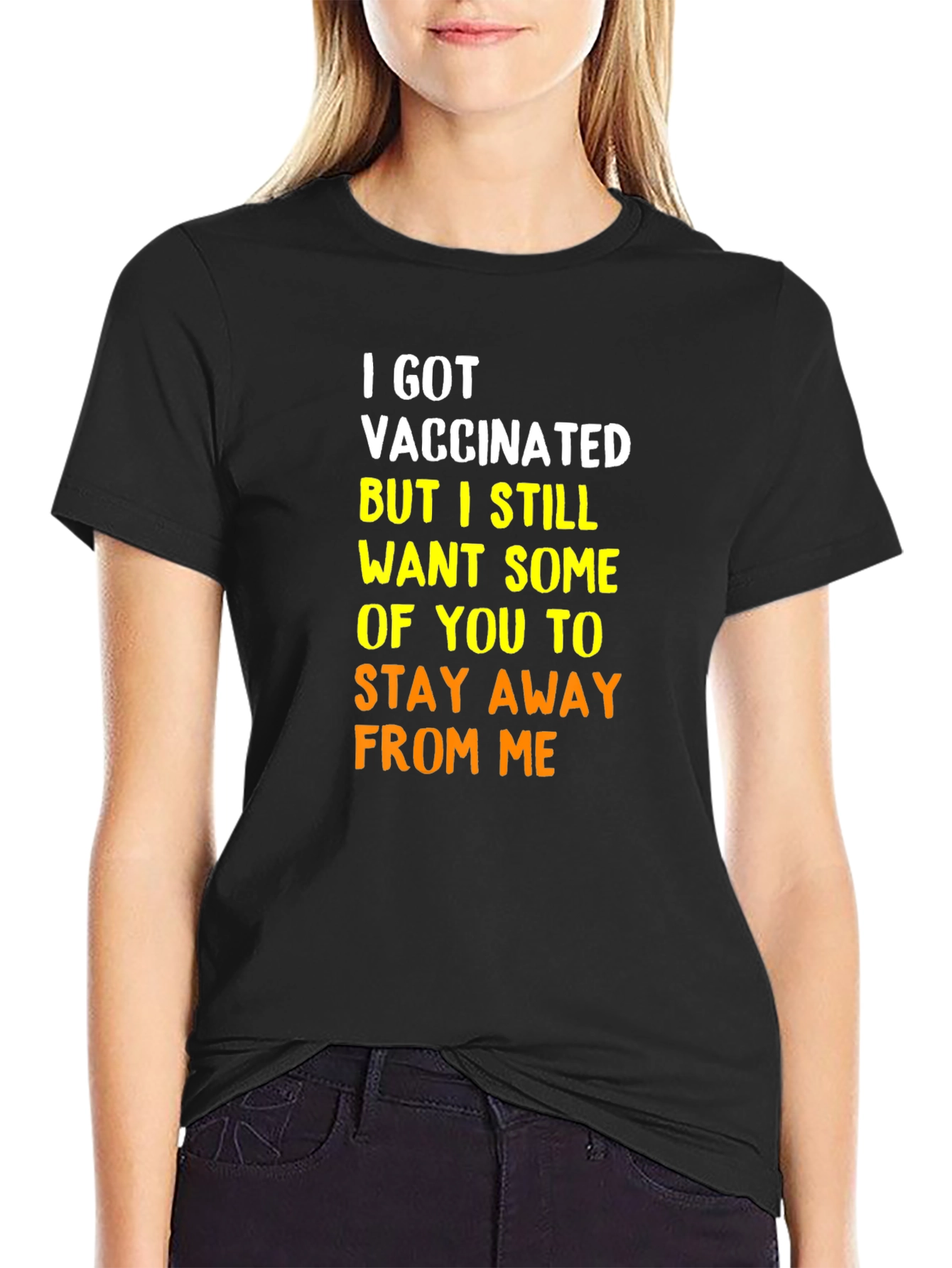 Vaccinated Funny T-Shirt: Social Distancing Humor Tee
