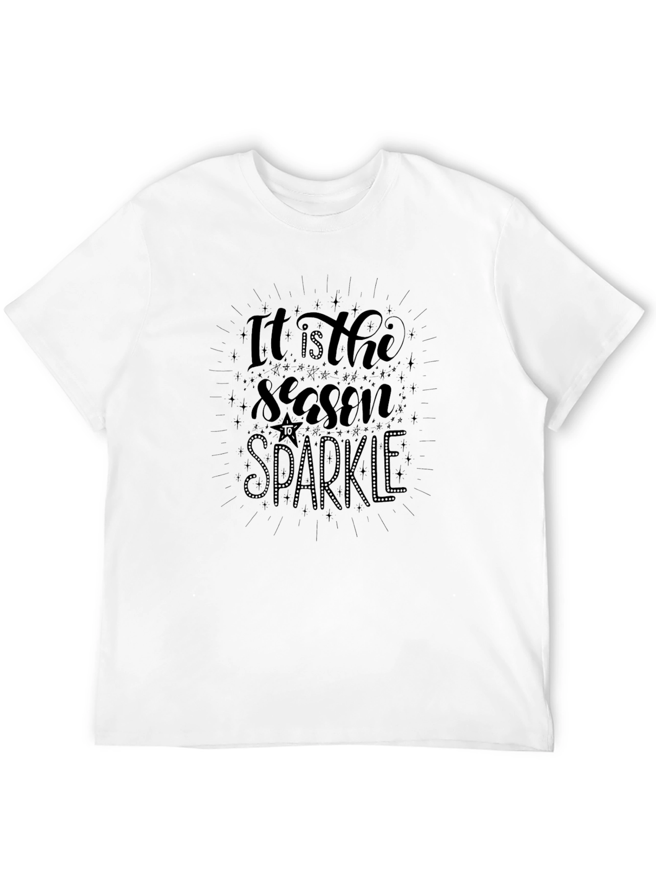 Its the Season to Sparkle Black Graphic Tee