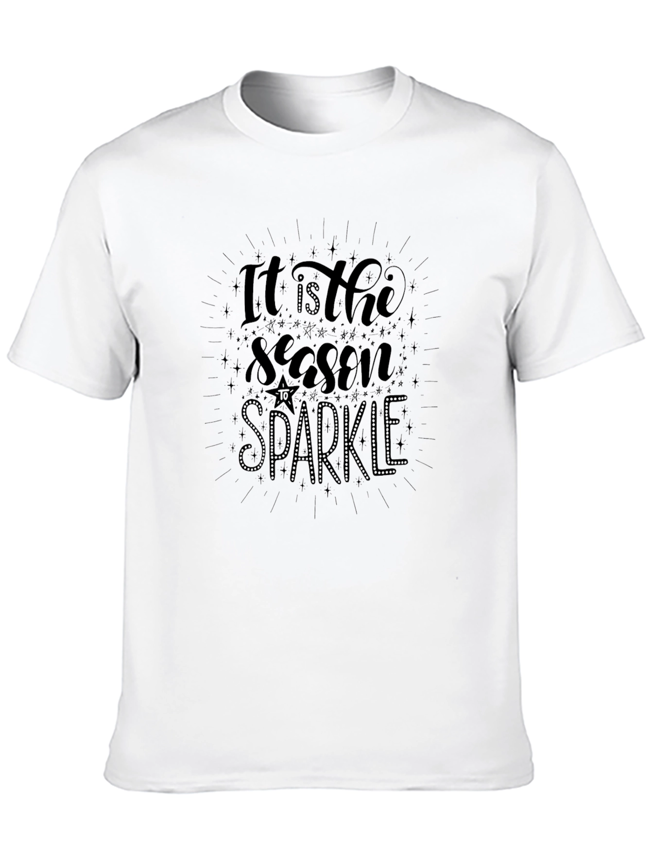 Its the Season to Sparkle Black Graphic Tee