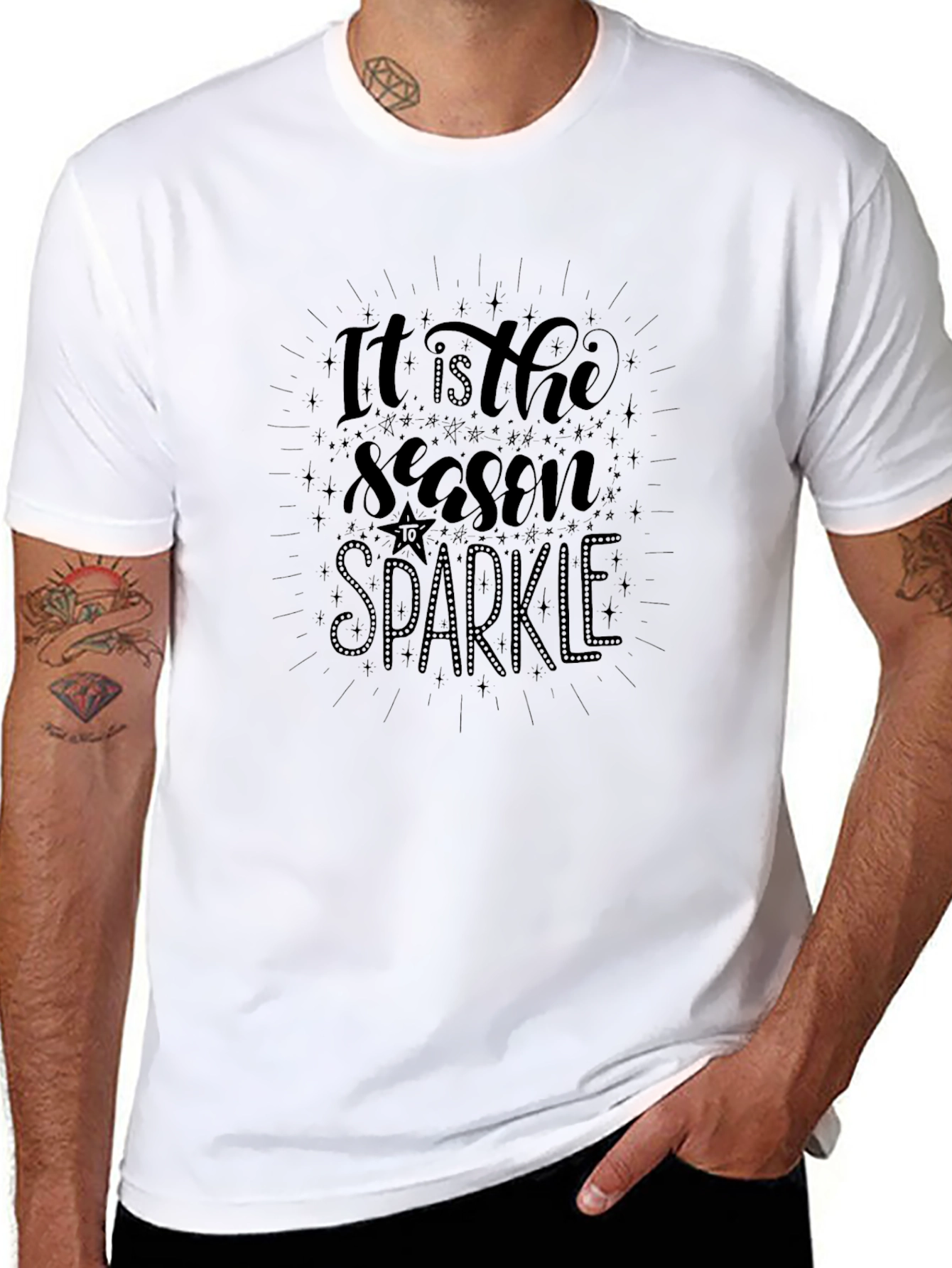 Its the Season to Sparkle Black Graphic Tee